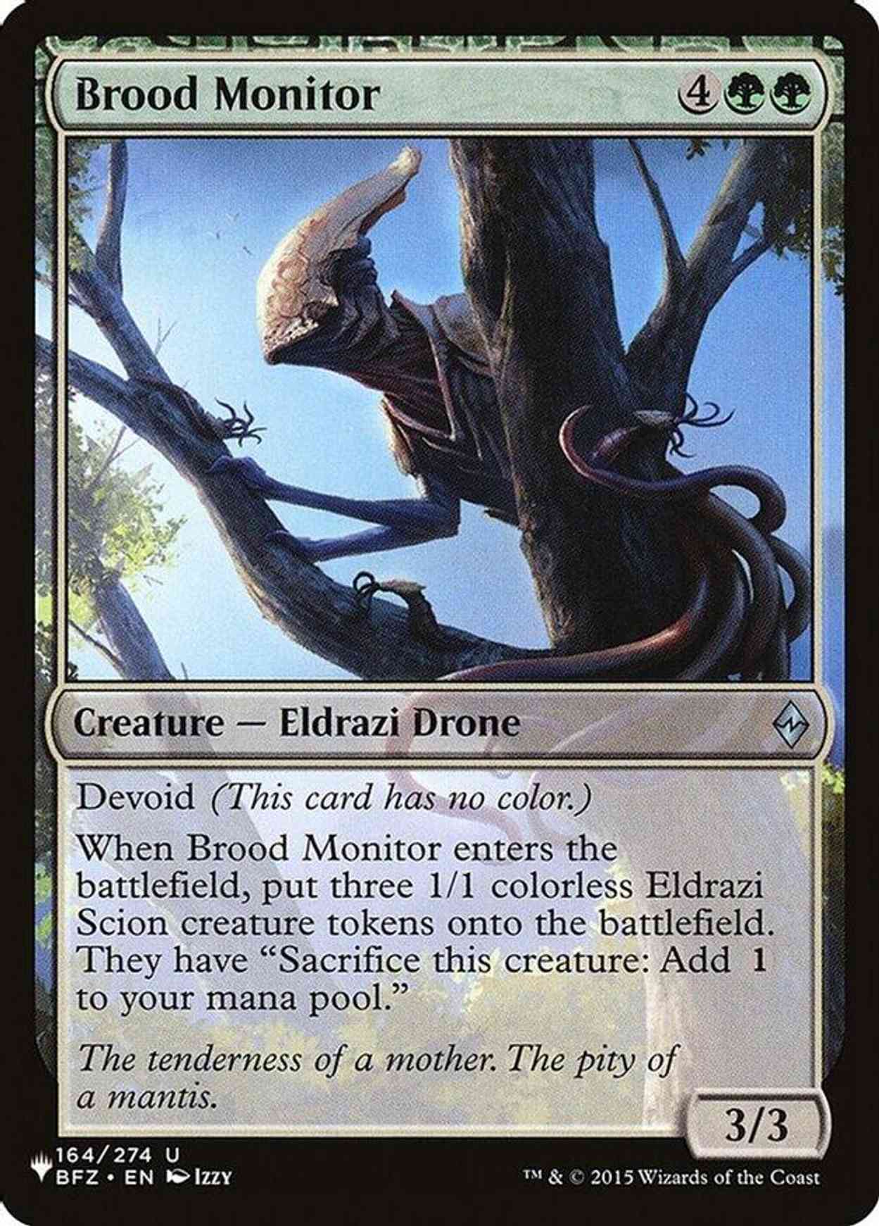 Brood Monitor magic card front