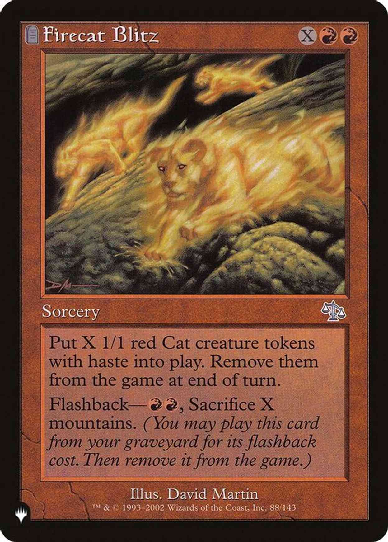 Firecat Blitz magic card front