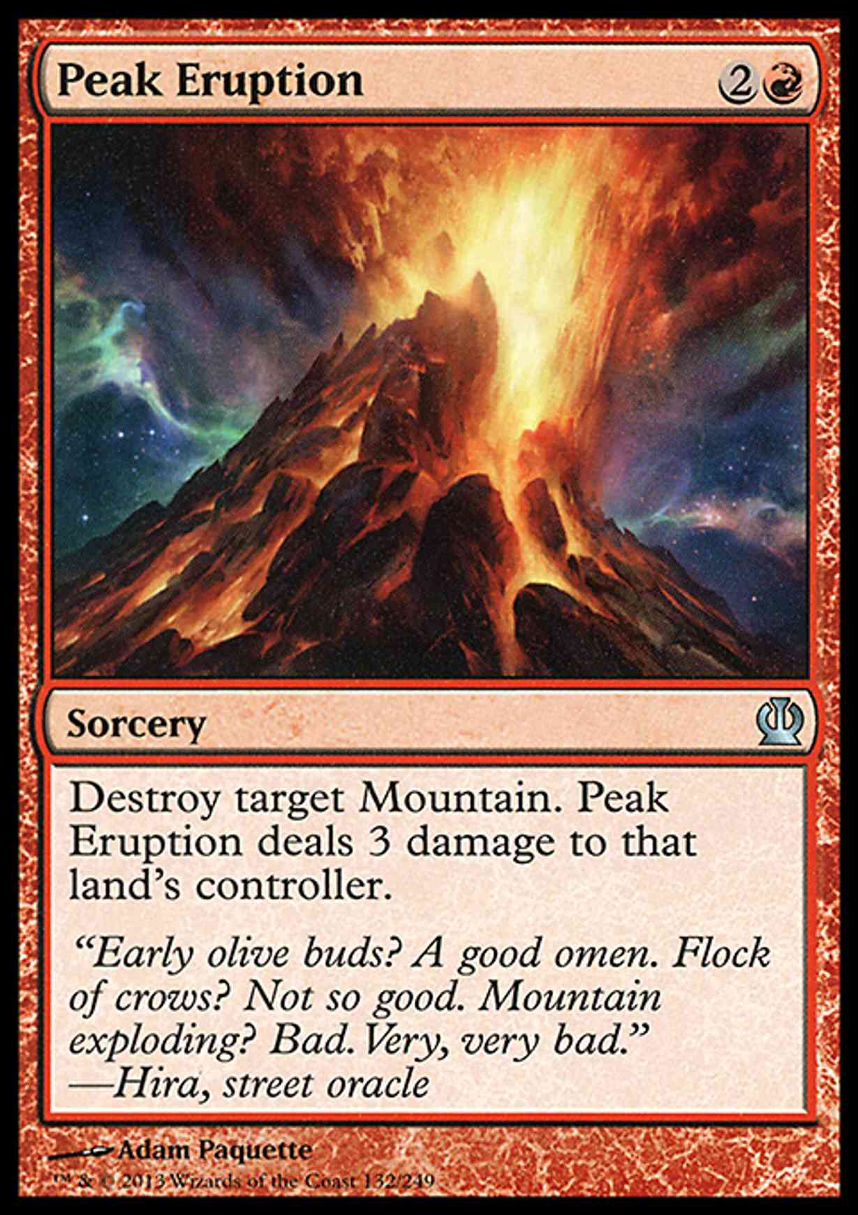 Peak Eruption magic card front