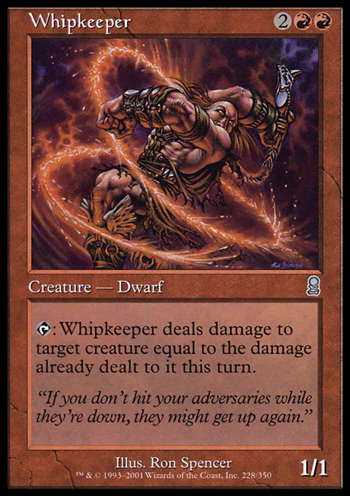 Whipkeeper magic card front