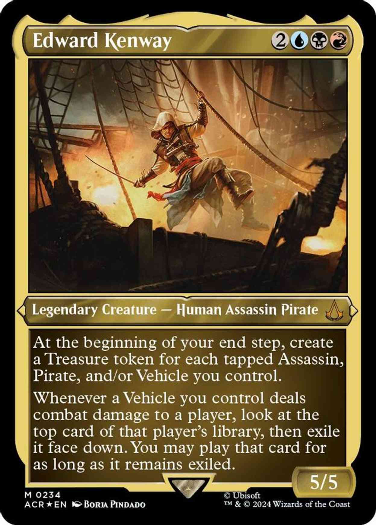 Edward Kenway (Foil Etched) Price from mtg Universes Beyond: Assassin's ...