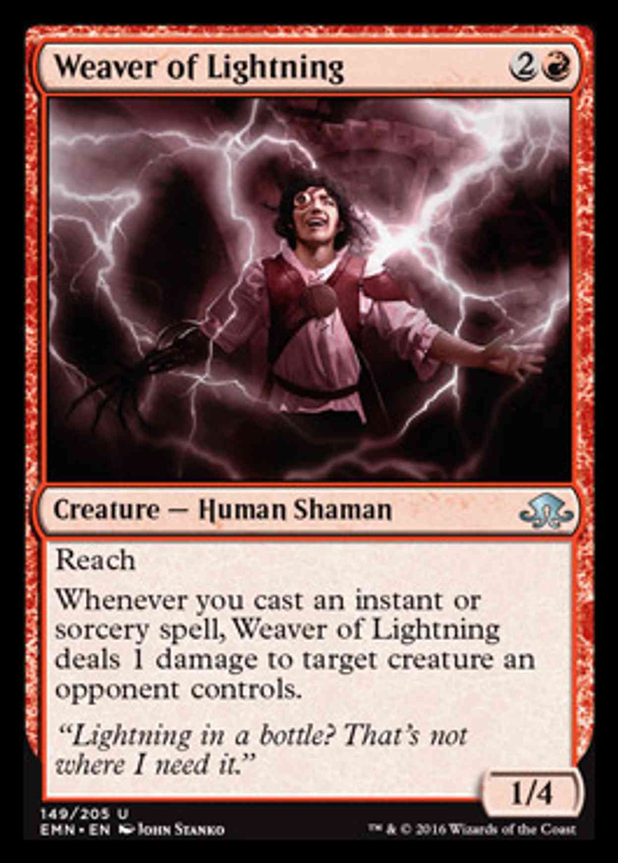 Weaver of Lightning magic card front