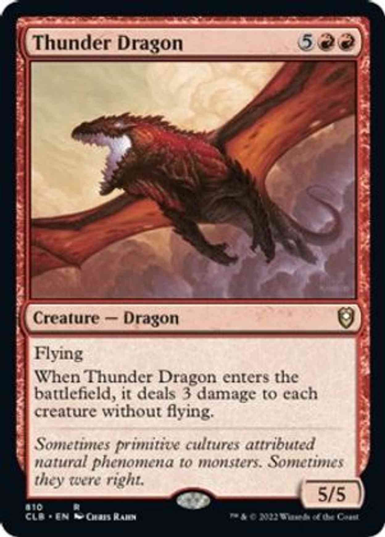 Thunder Dragon magic card front