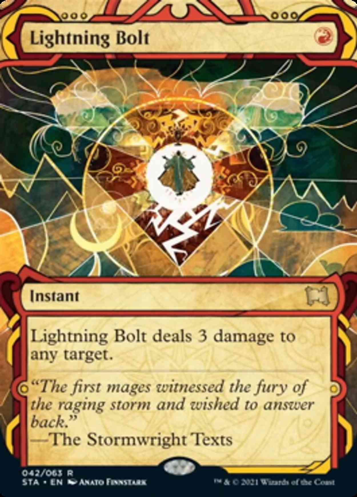 Lightning Bolt magic card front