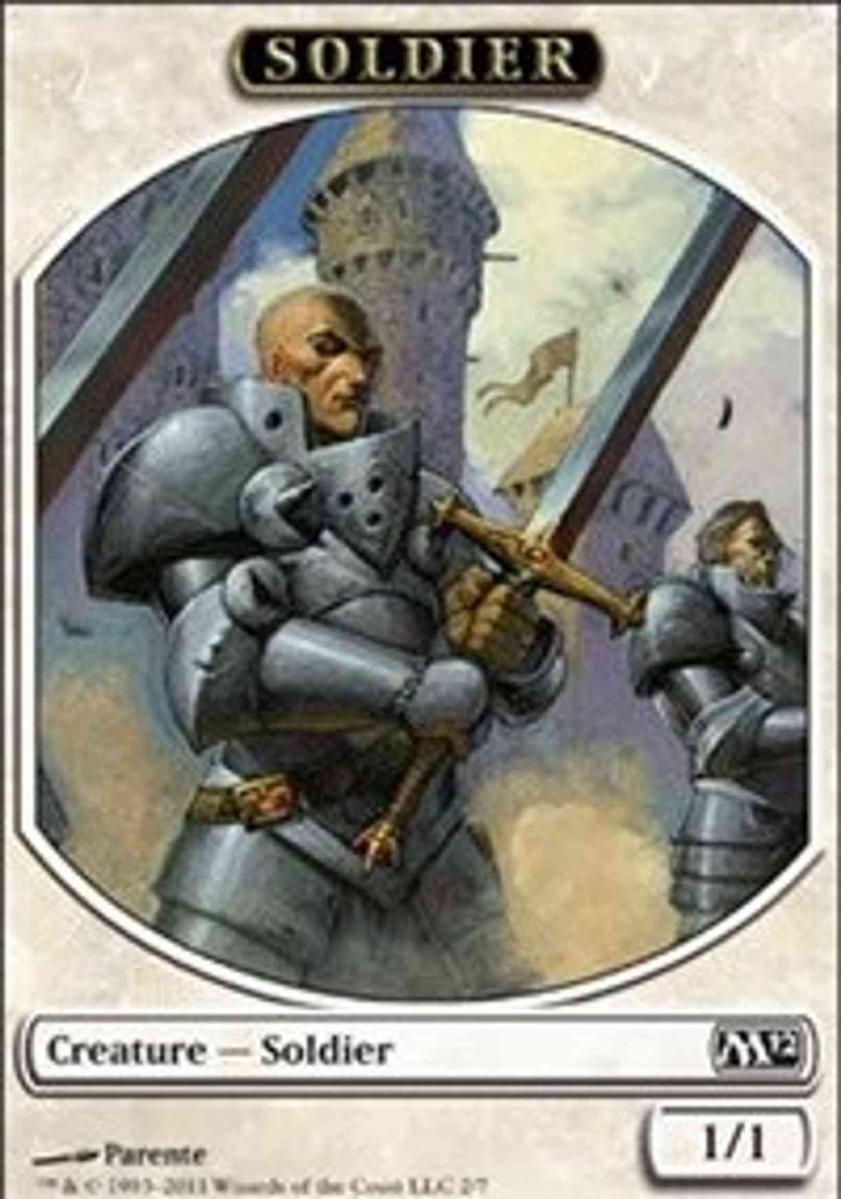 Soldier Token magic card front