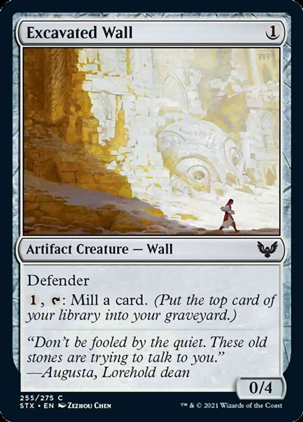 Excavated Wall magic card front