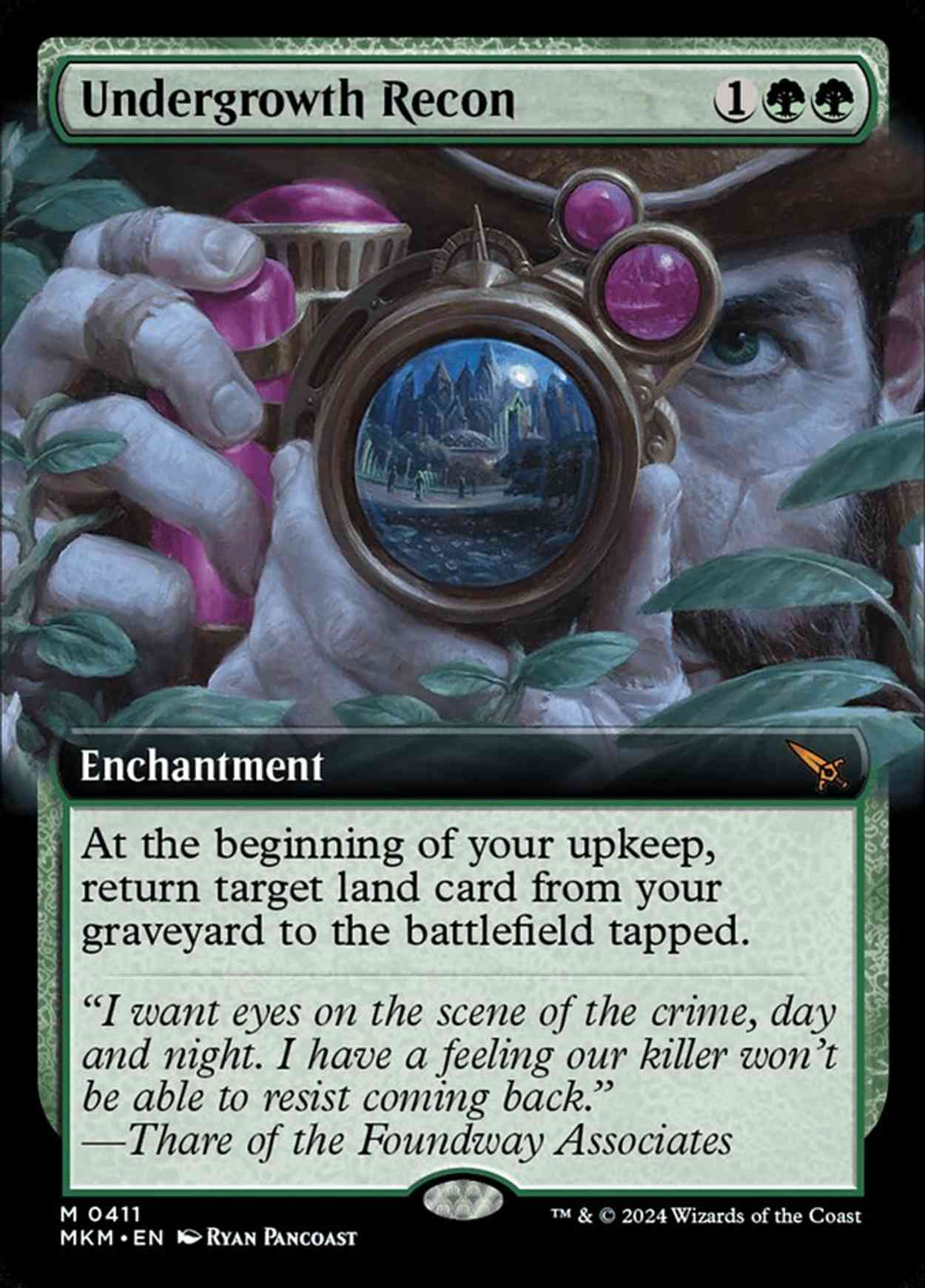 Undergrowth Recon (Extended Art) magic card front