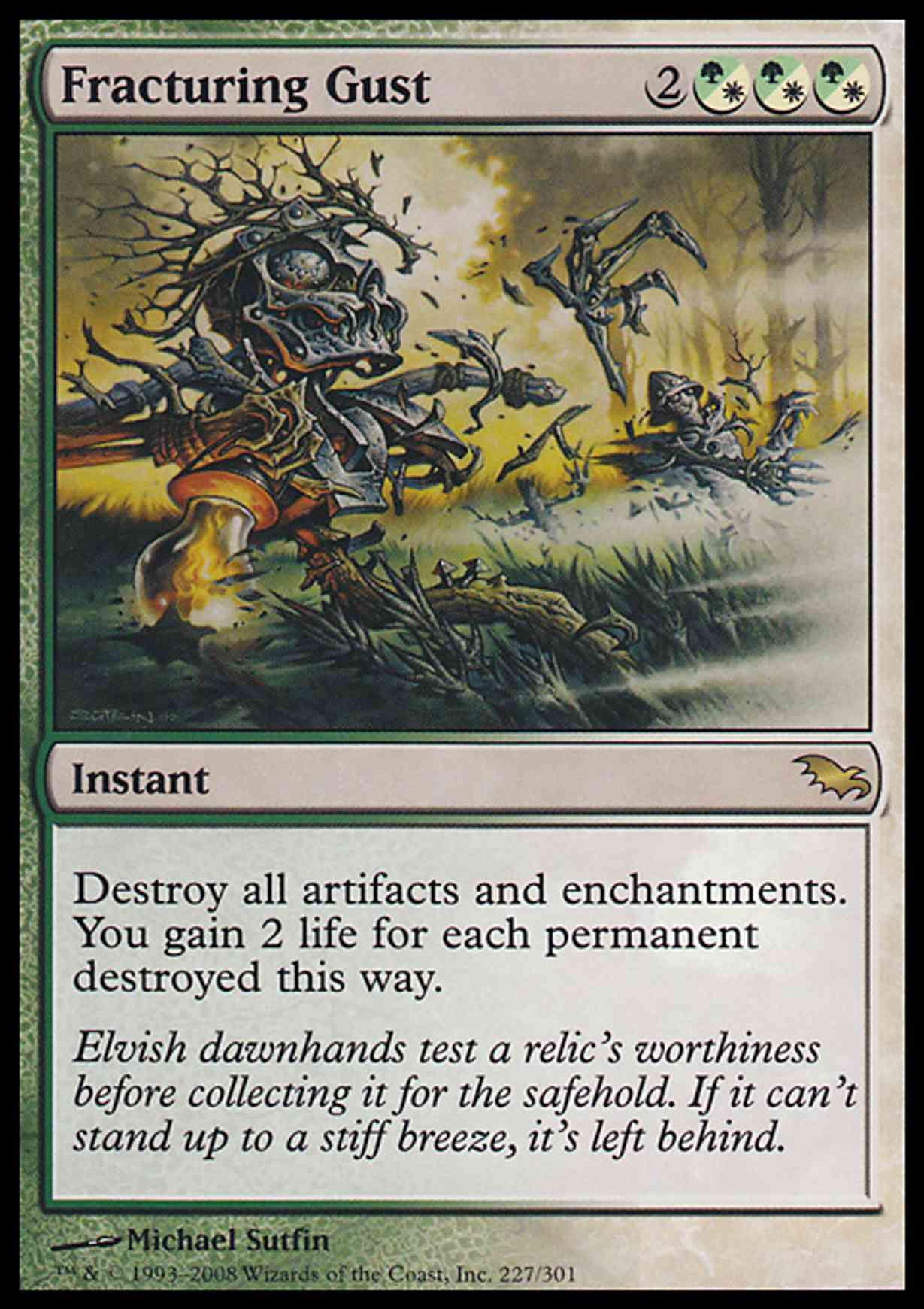 Fracturing Gust magic card front