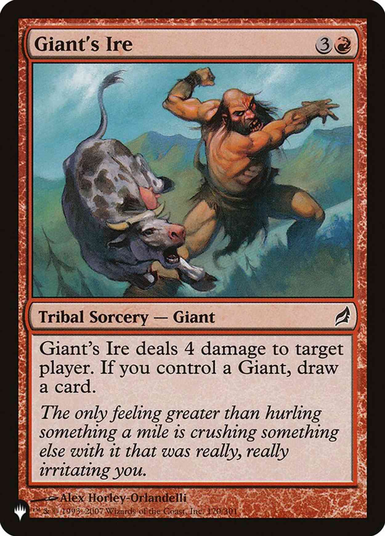 Giant's Ire magic card front