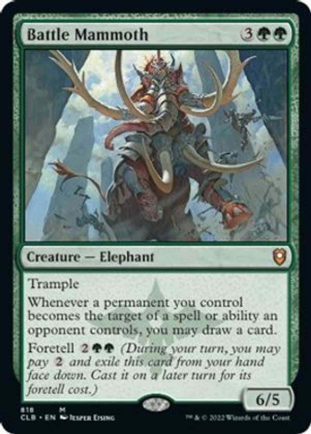 Battle Mammoth magic card front