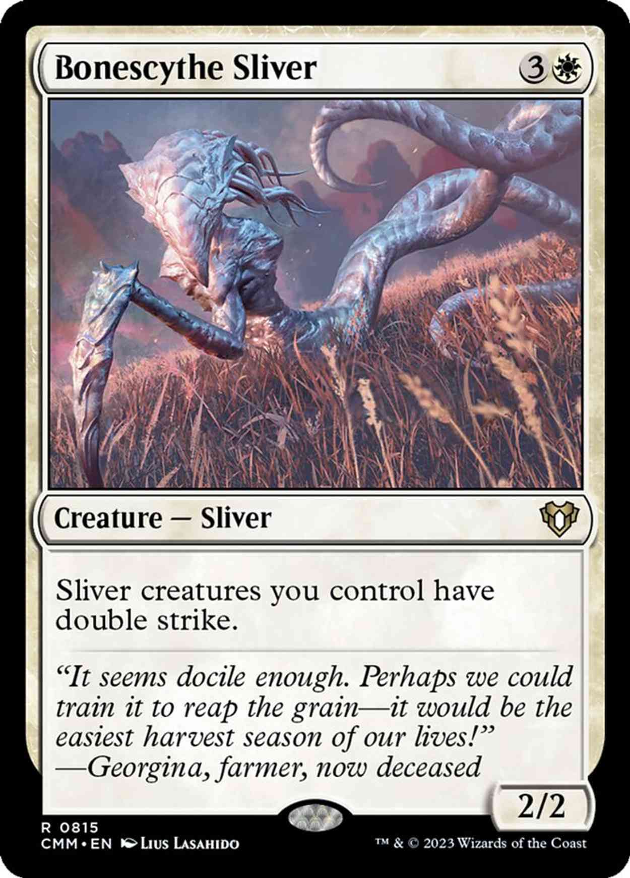 Bonescythe Sliver magic card front