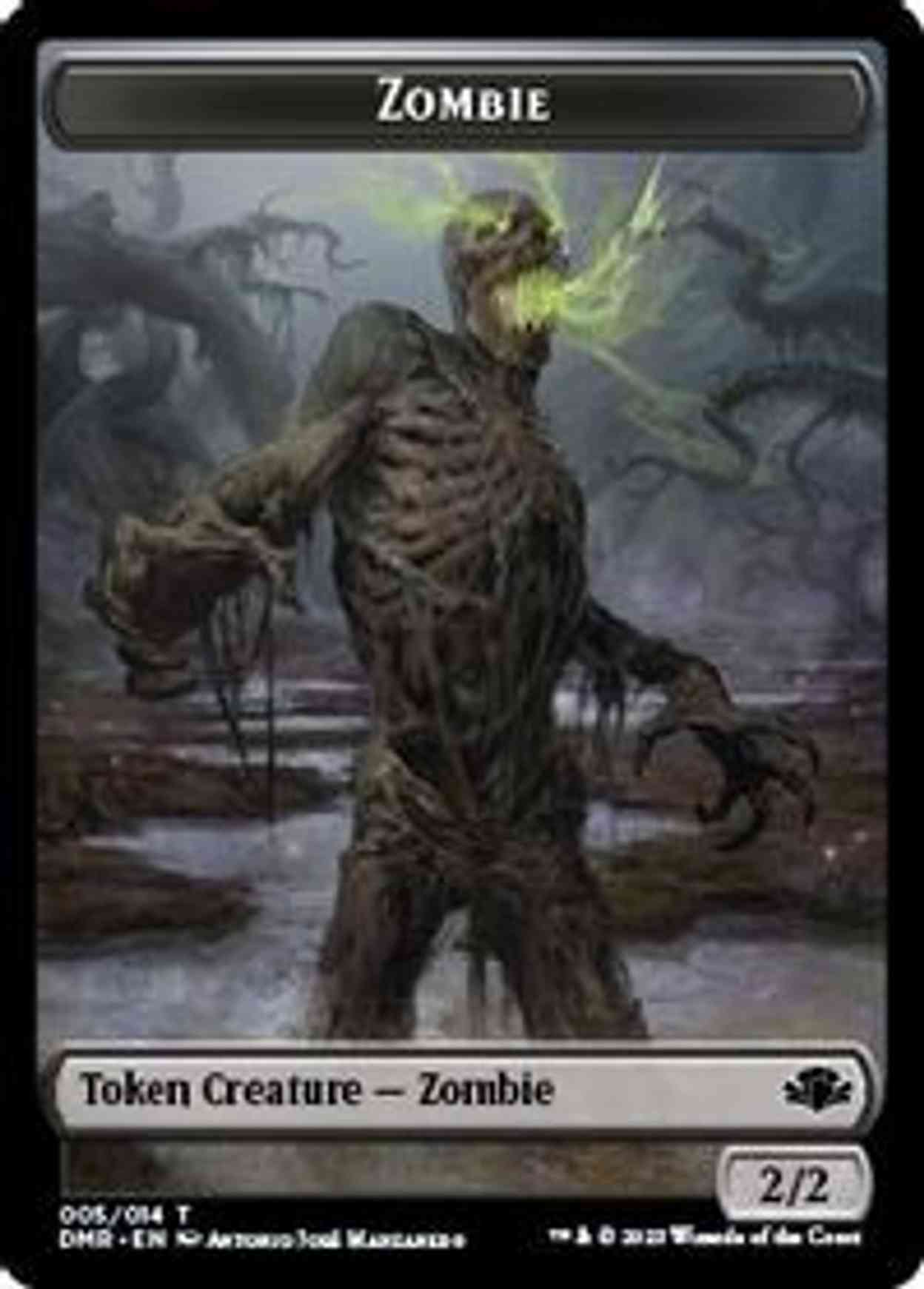 Zombie // Saproling Double-sided Token magic card front