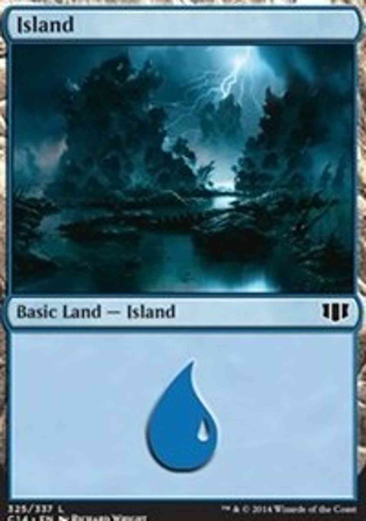 Island (325) magic card front