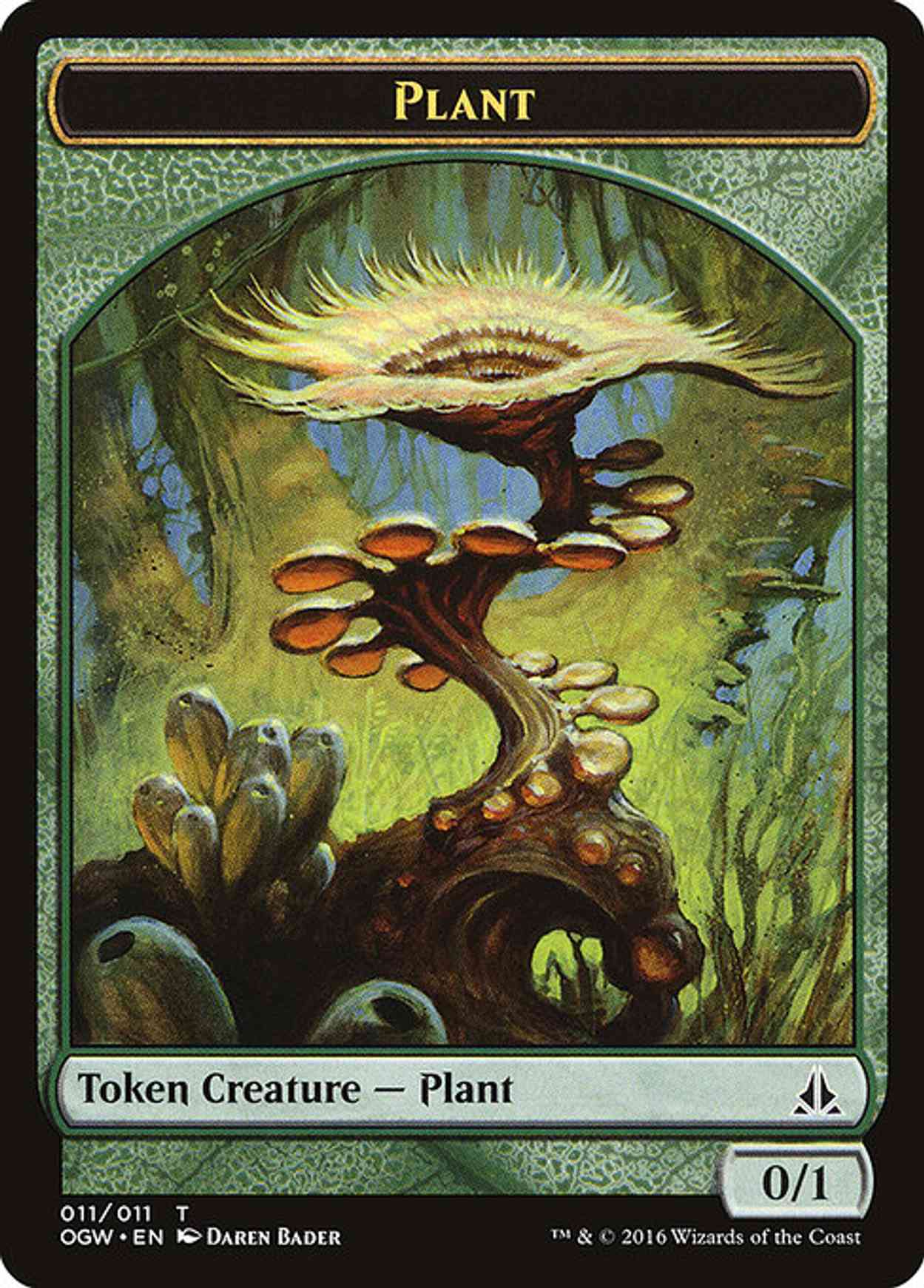 Plant Token magic card front