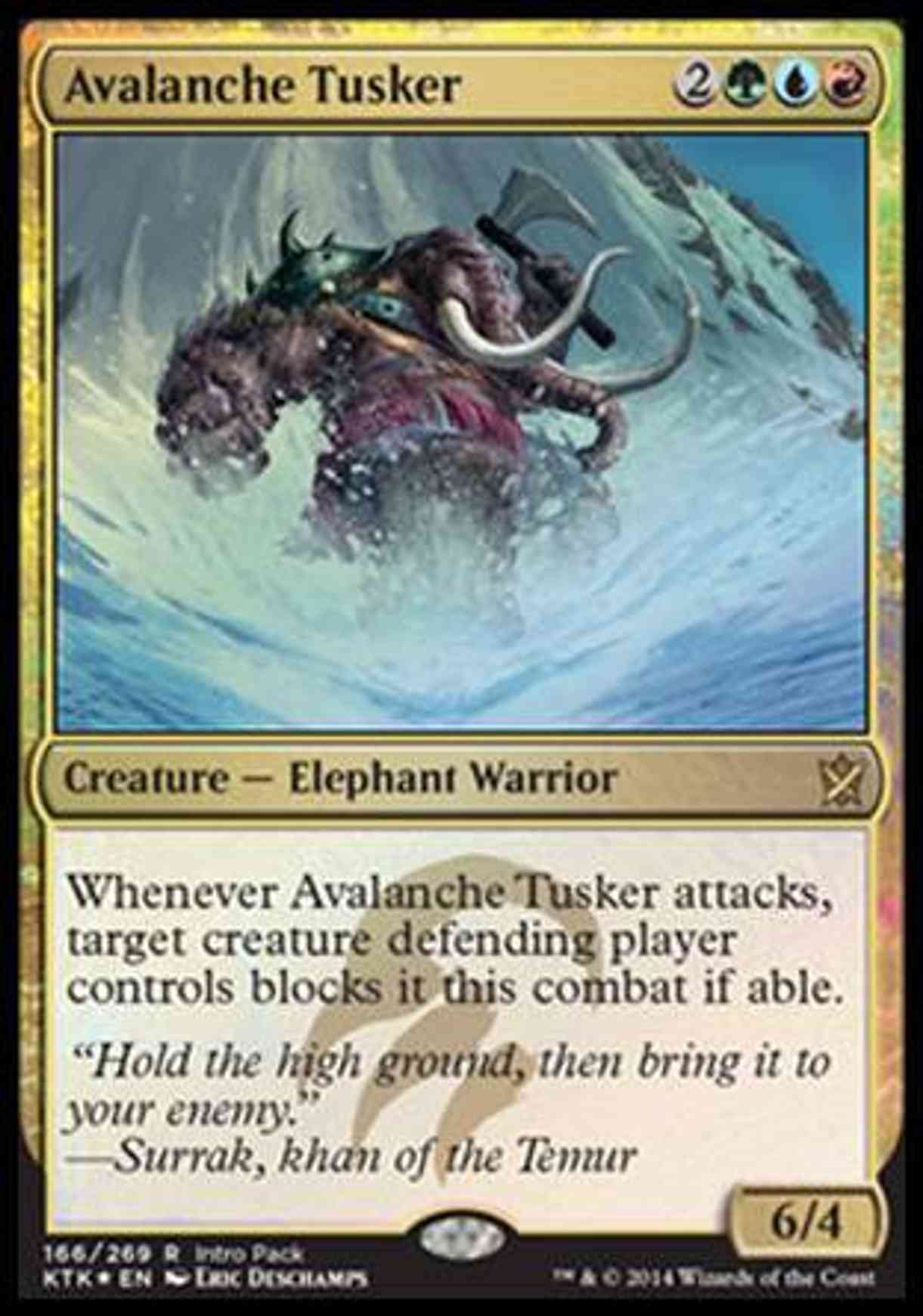 Avalanche Tusker magic card front