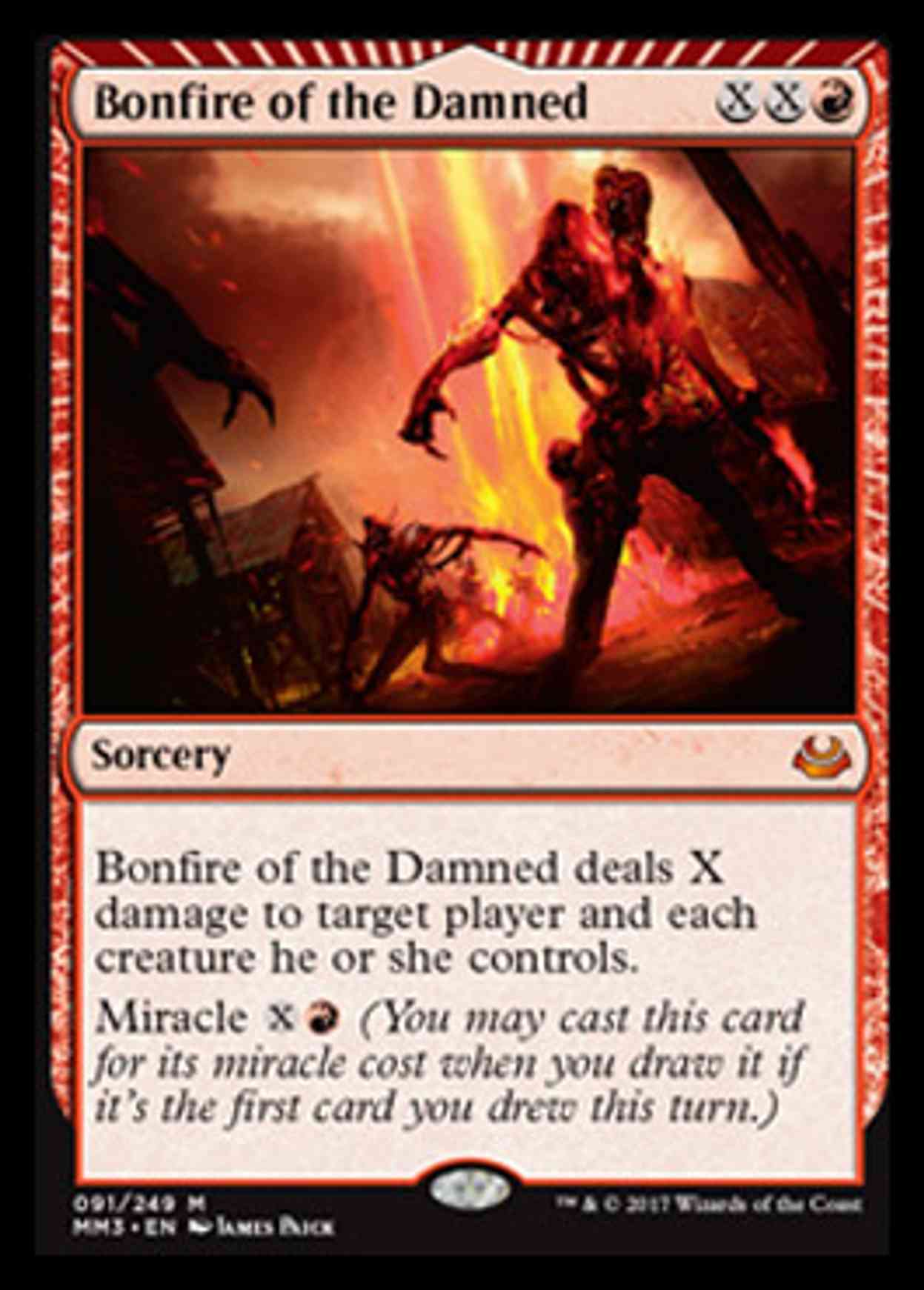 Bonfire of the Damned magic card front