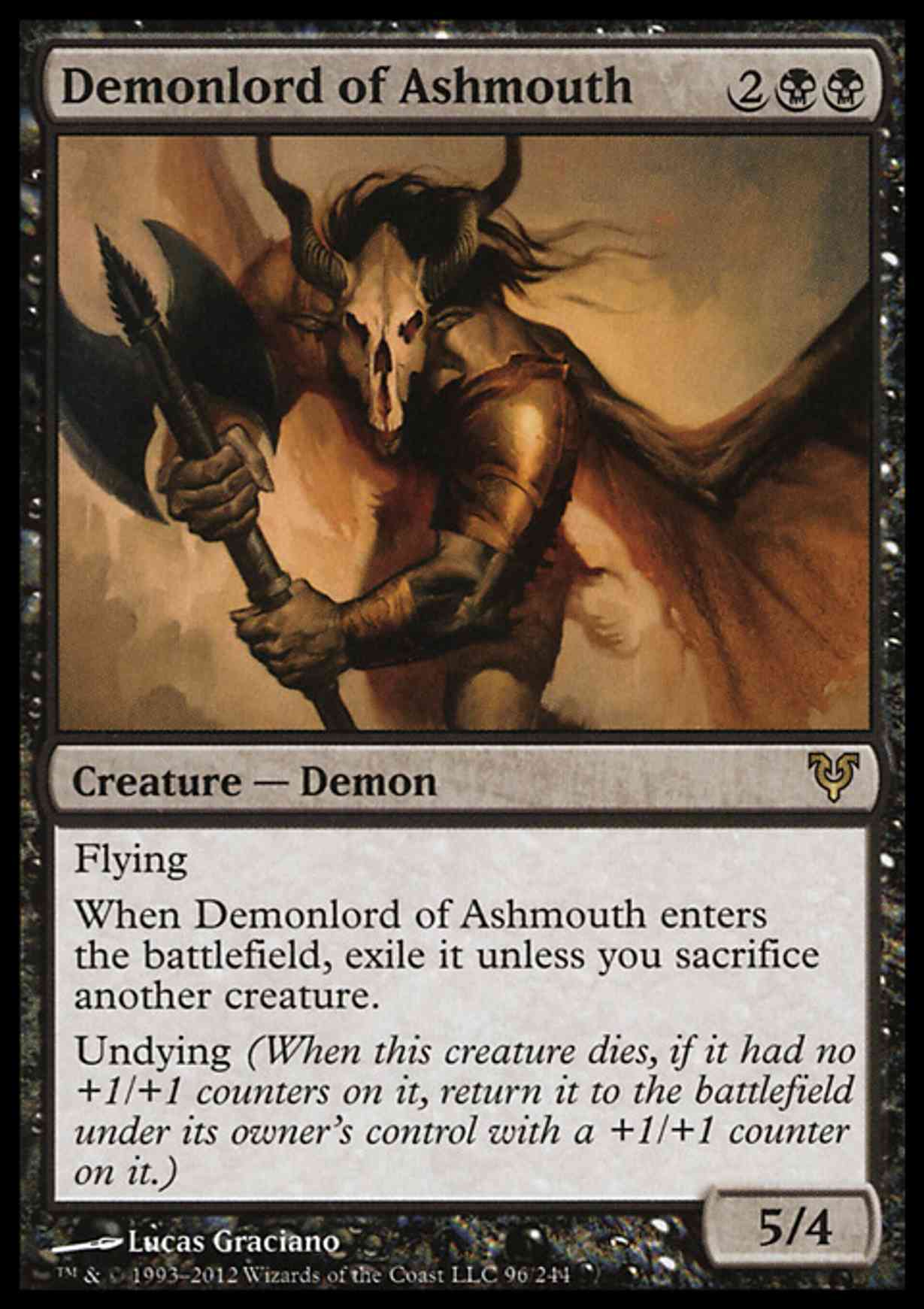 Demonlord of Ashmouth magic card front