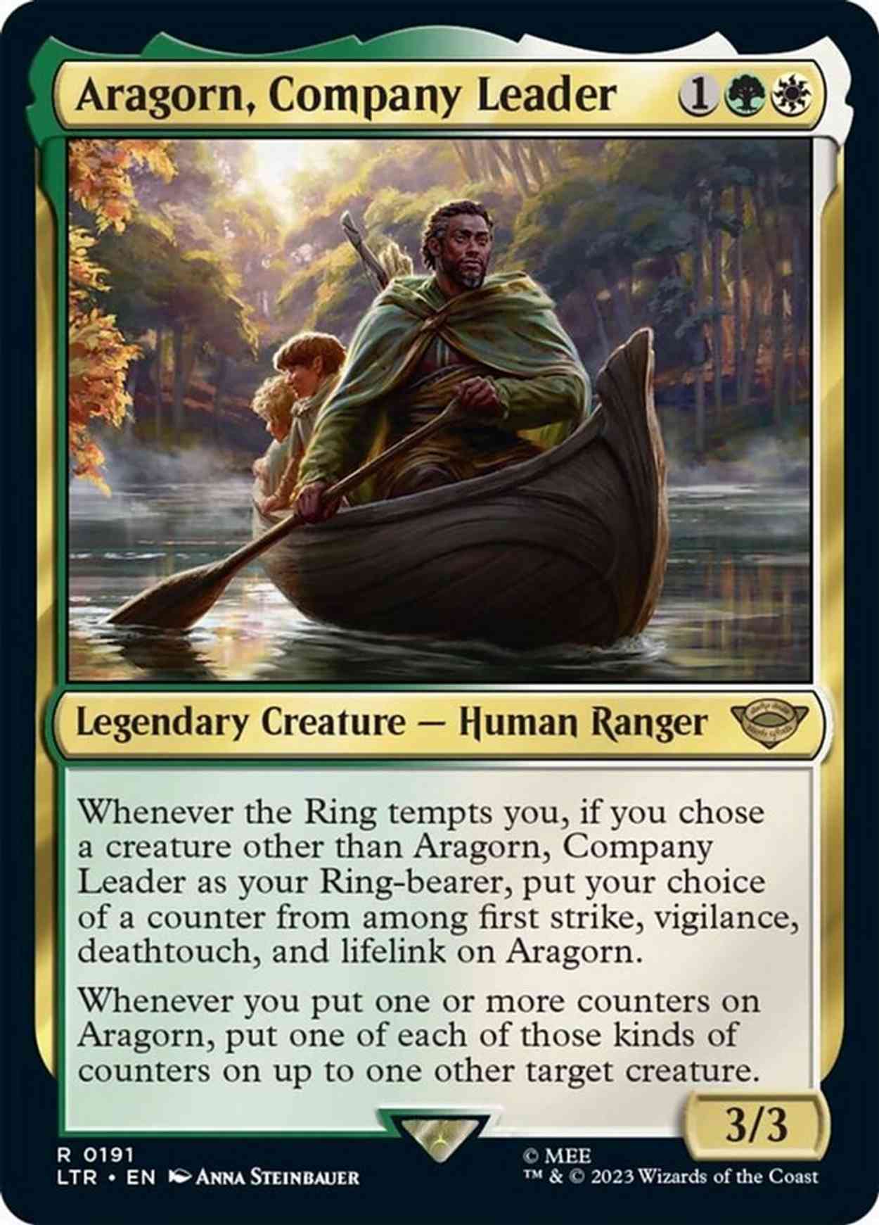 Aragorn, Company Leader Price from mtg The Lord of the Rings