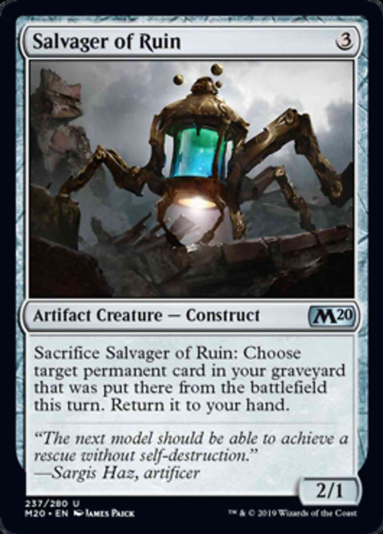 Salvager of Ruin magic card front