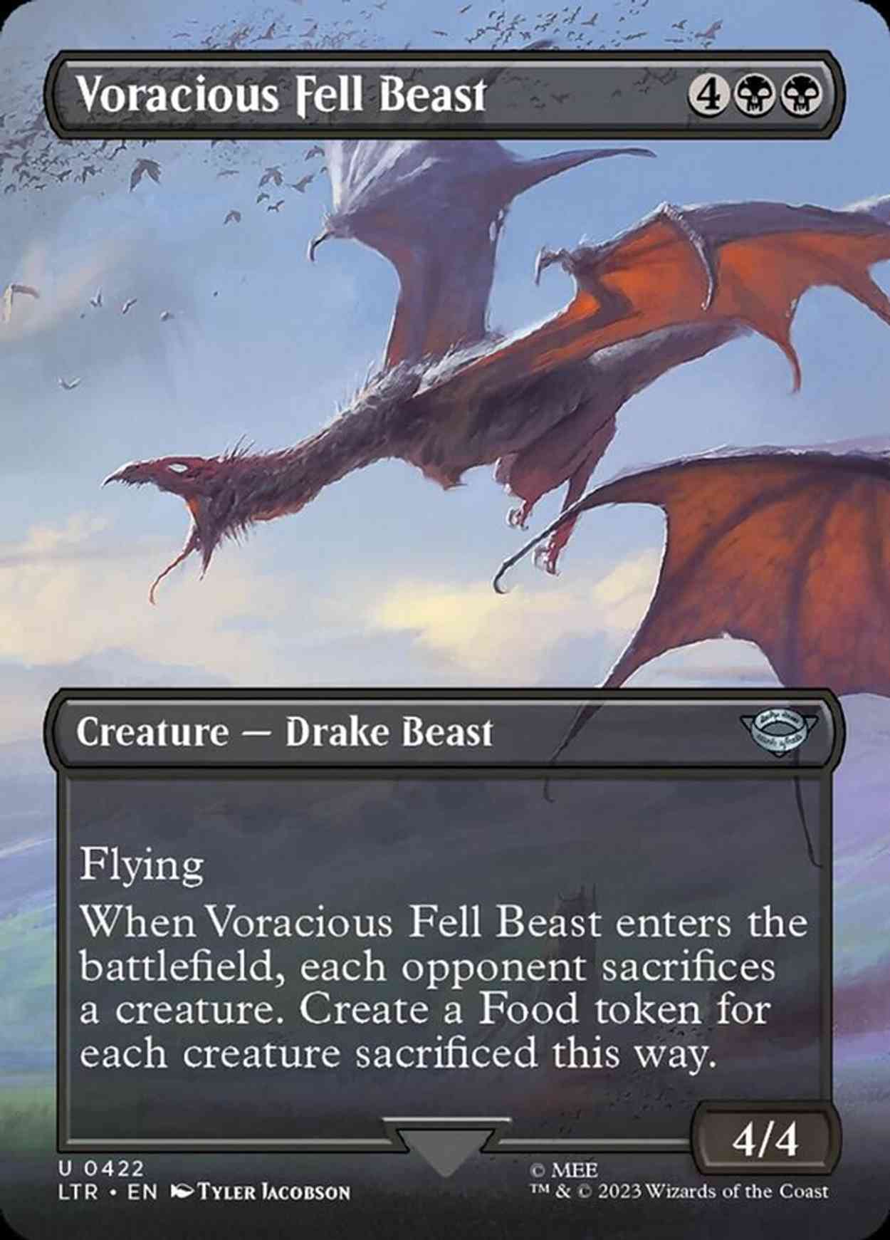 Voracious Fell Beast (Borderless) magic card front