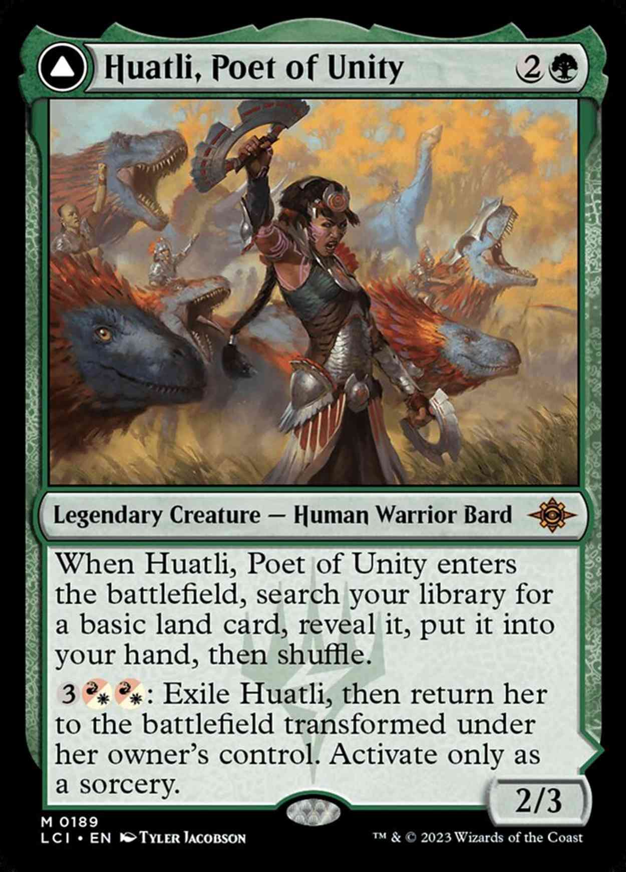 Huatli, Poet of Unity magic card front