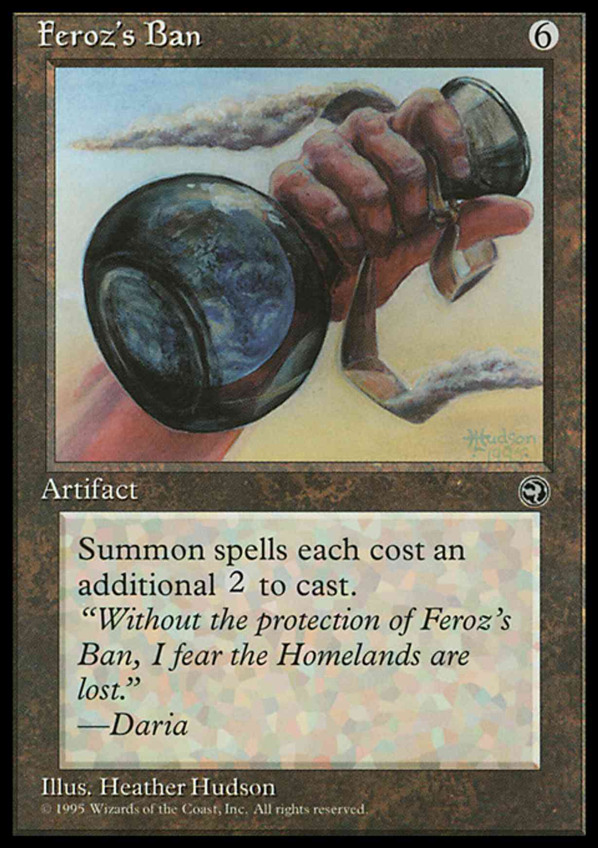 Feroz's Ban magic card front