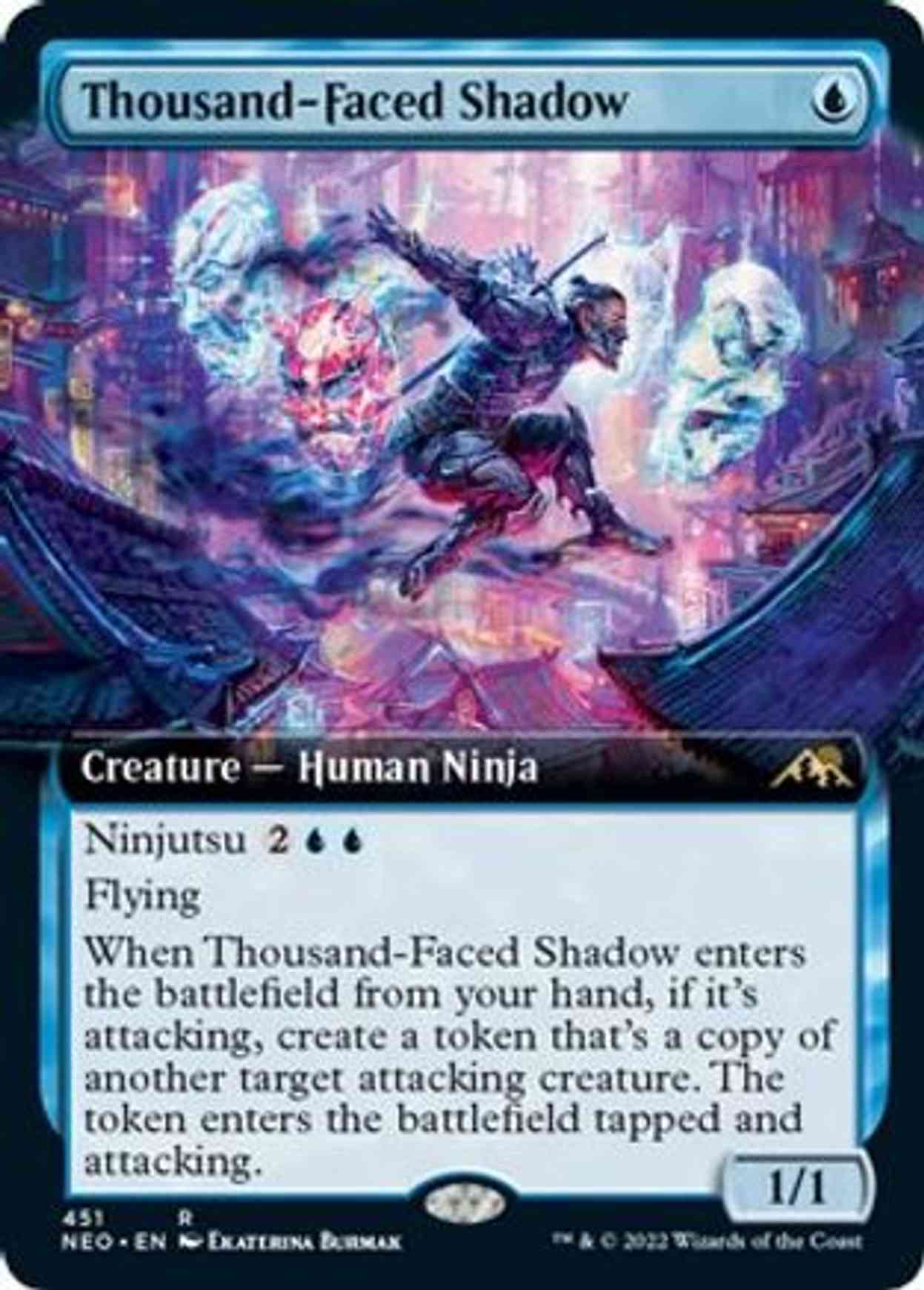 Thousand-Faced Shadow (Extended Art) magic card front