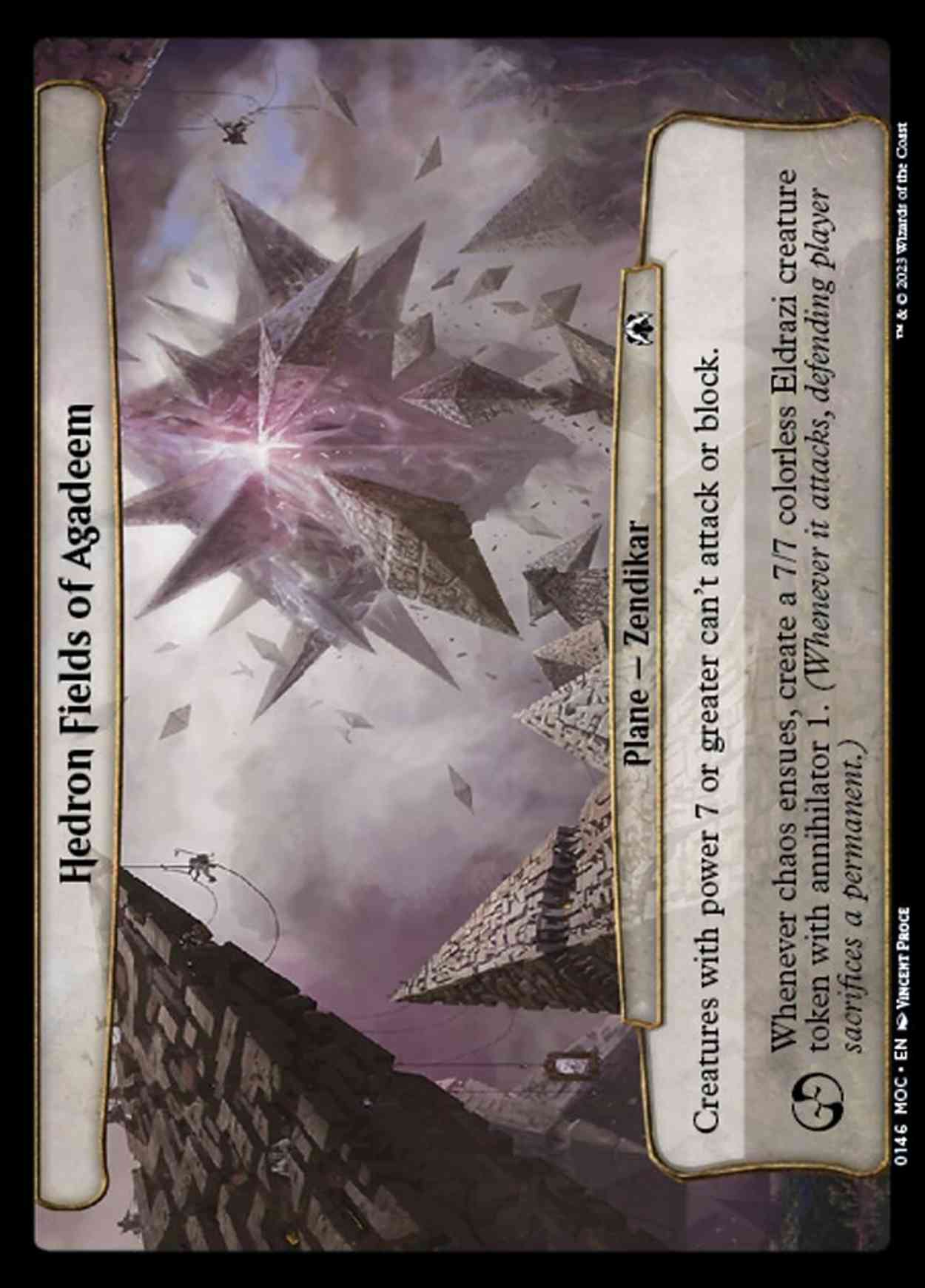 Hedron Fields of Agadeem magic card front