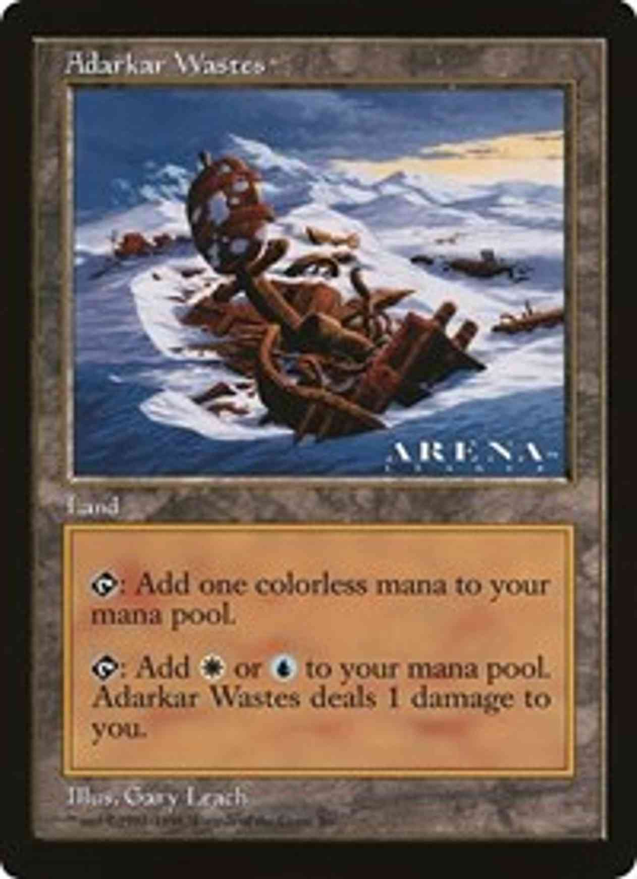 Adarkar Wastes (Oversized) magic card front