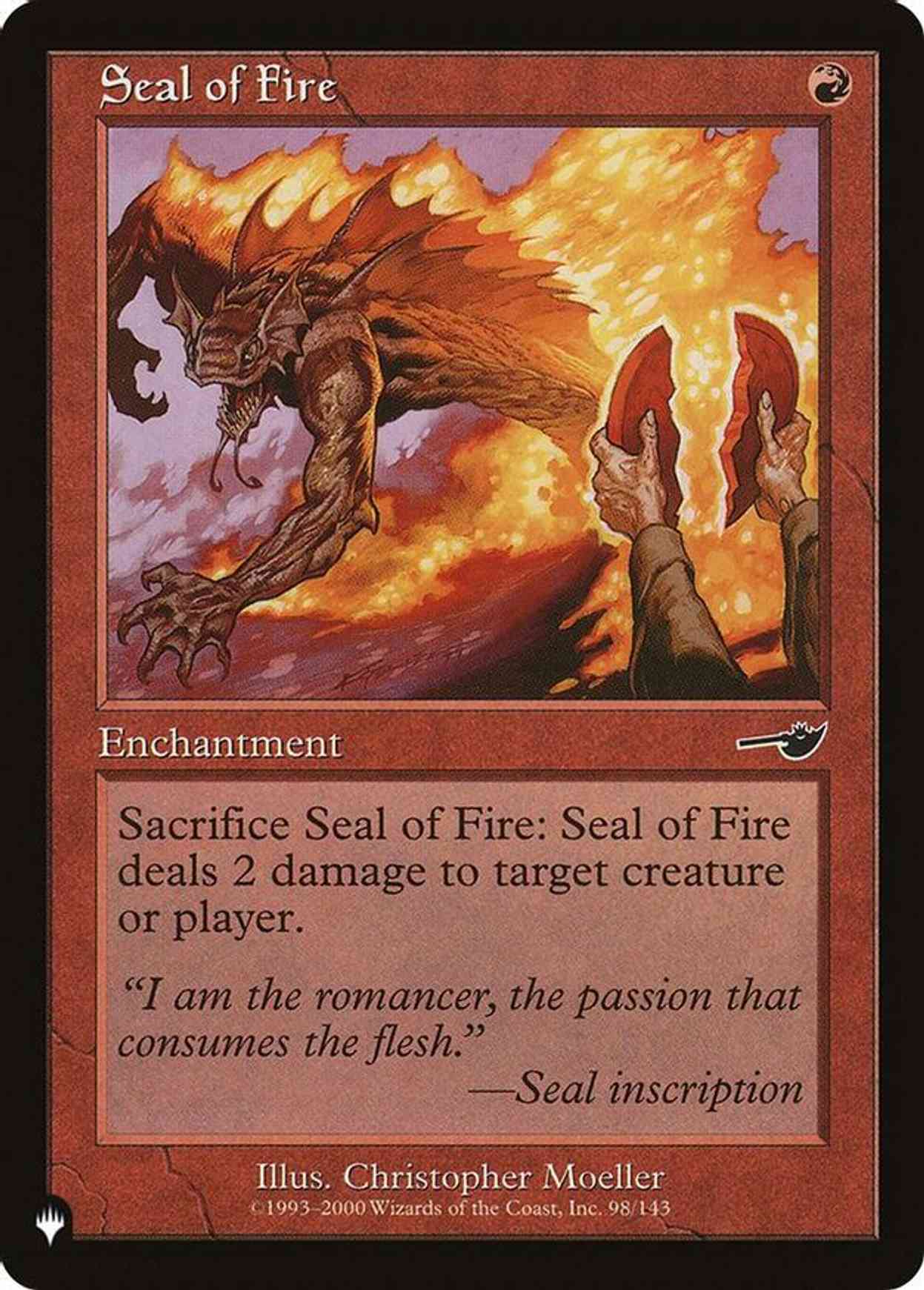 Seal of Fire magic card front