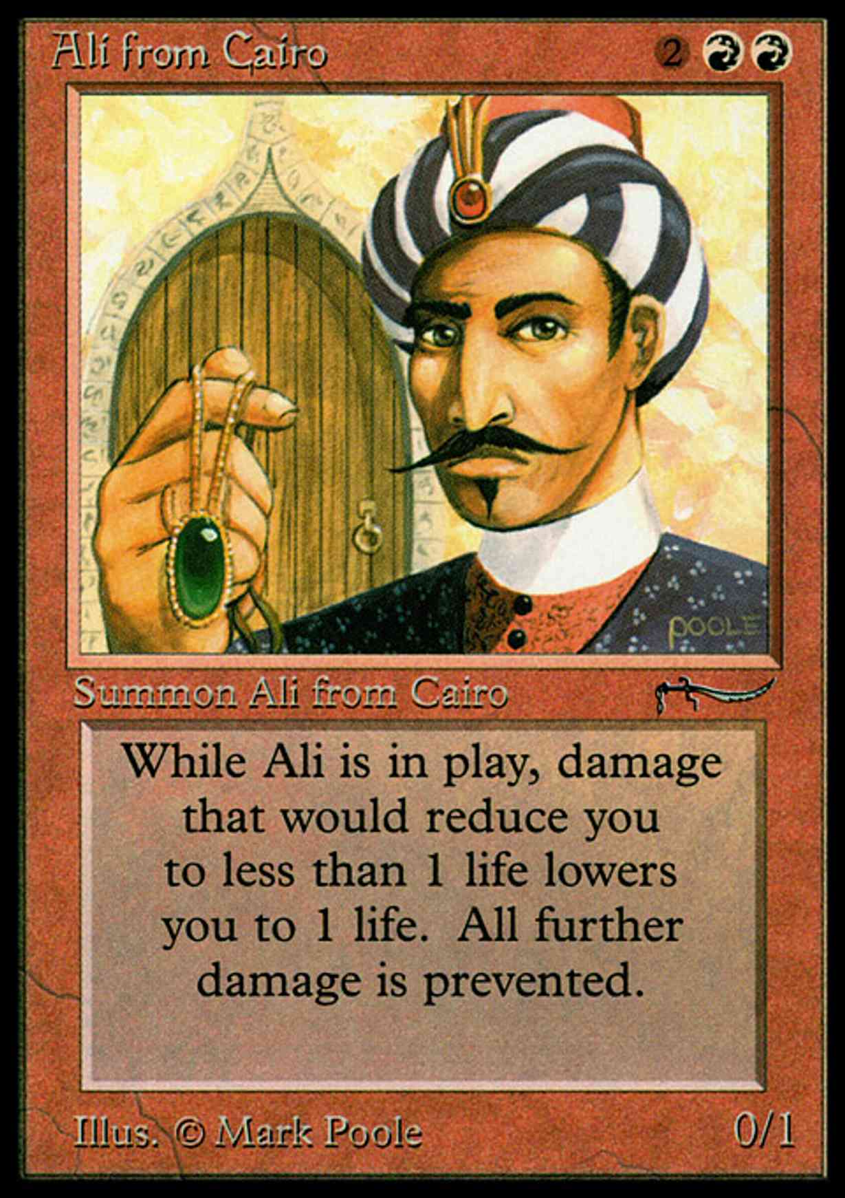 Ali from Cairo magic card front