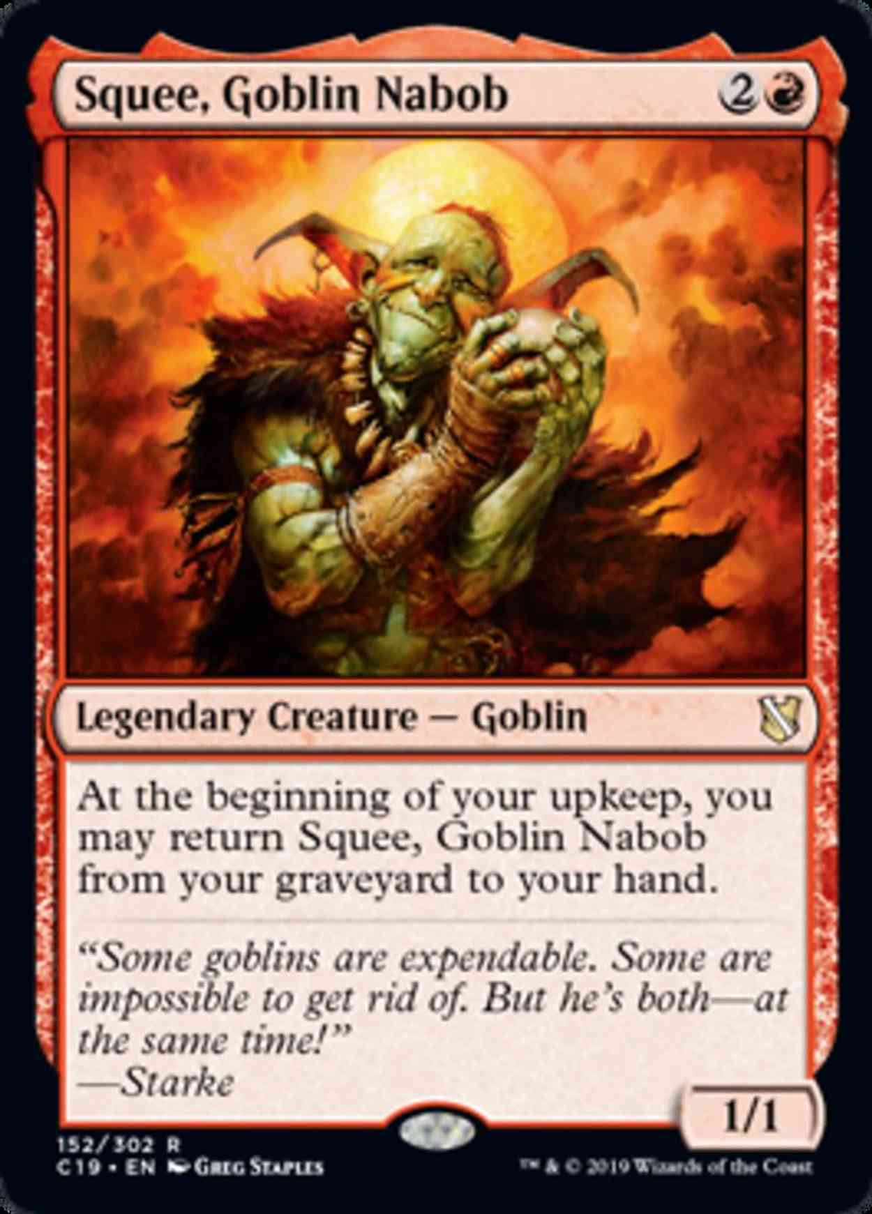 Squee, Goblin Nabob magic card front