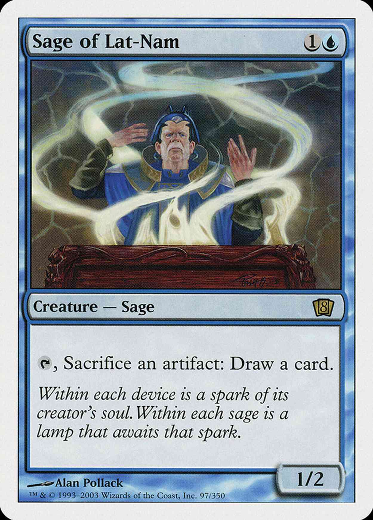 Sage of Lat-Nam (8th Edition) magic card front