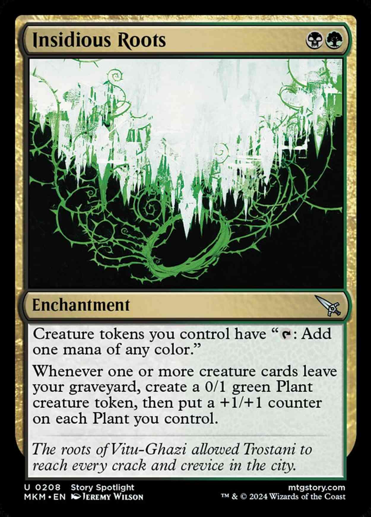 Insidious Roots magic card front