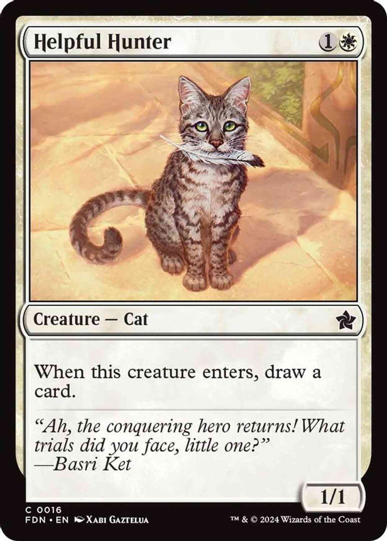 Helpful Hunter magic card front