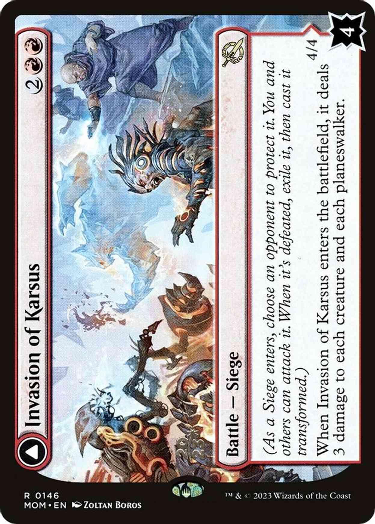 Invasion of Karsus magic card front