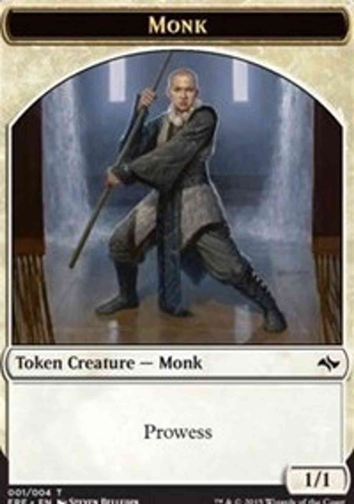 Monk Token magic card front