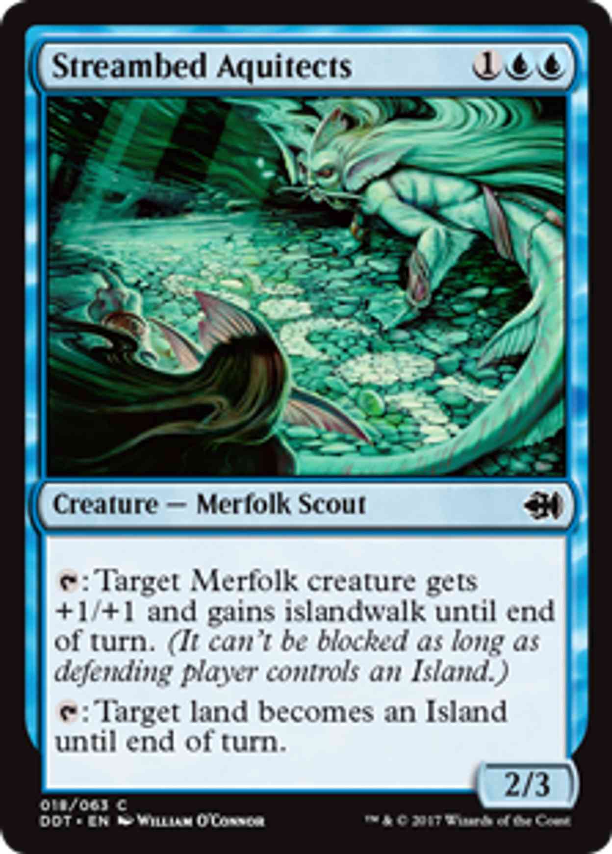 Streambed Aquitects magic card front