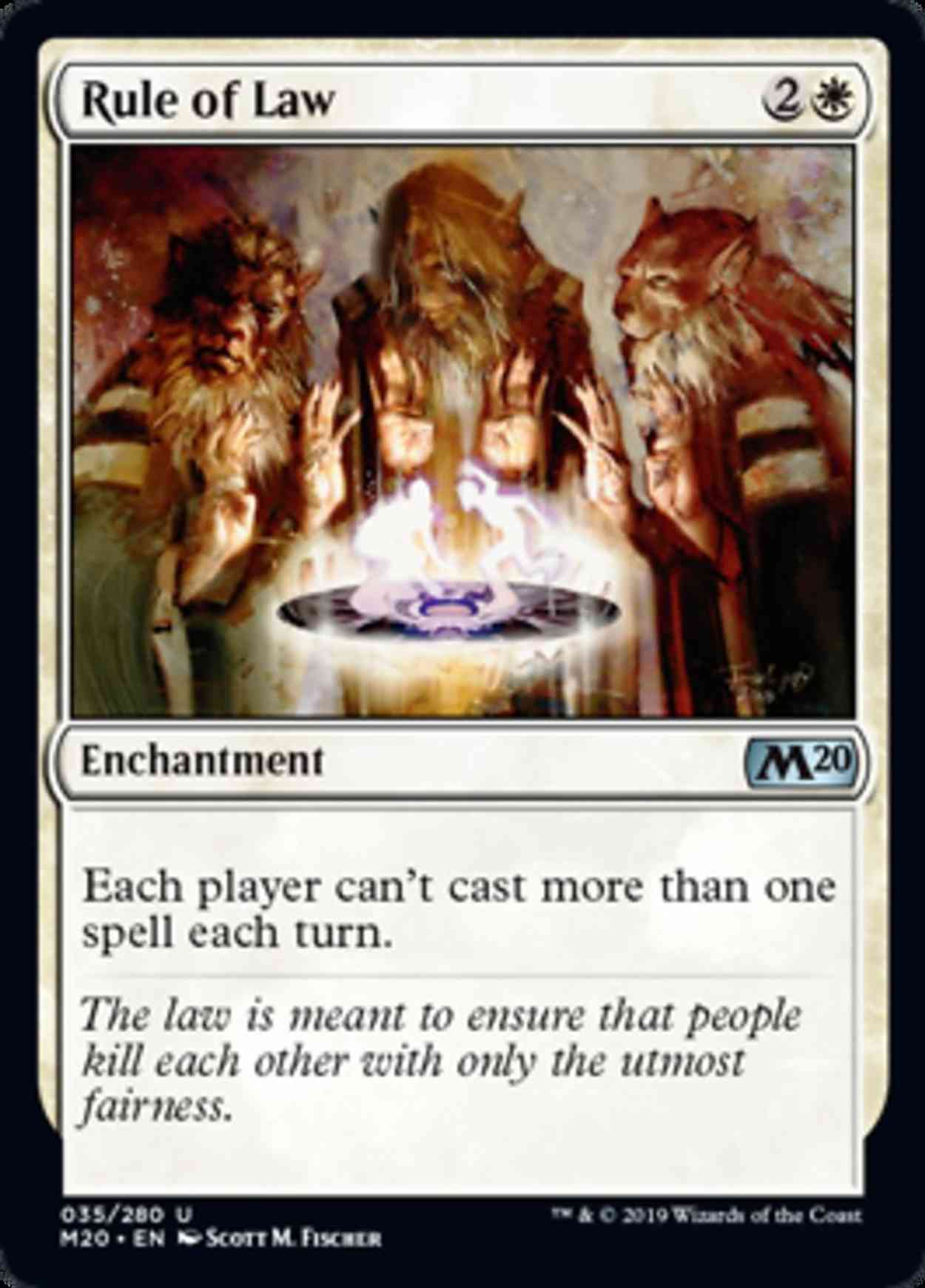 Rule of Law magic card front