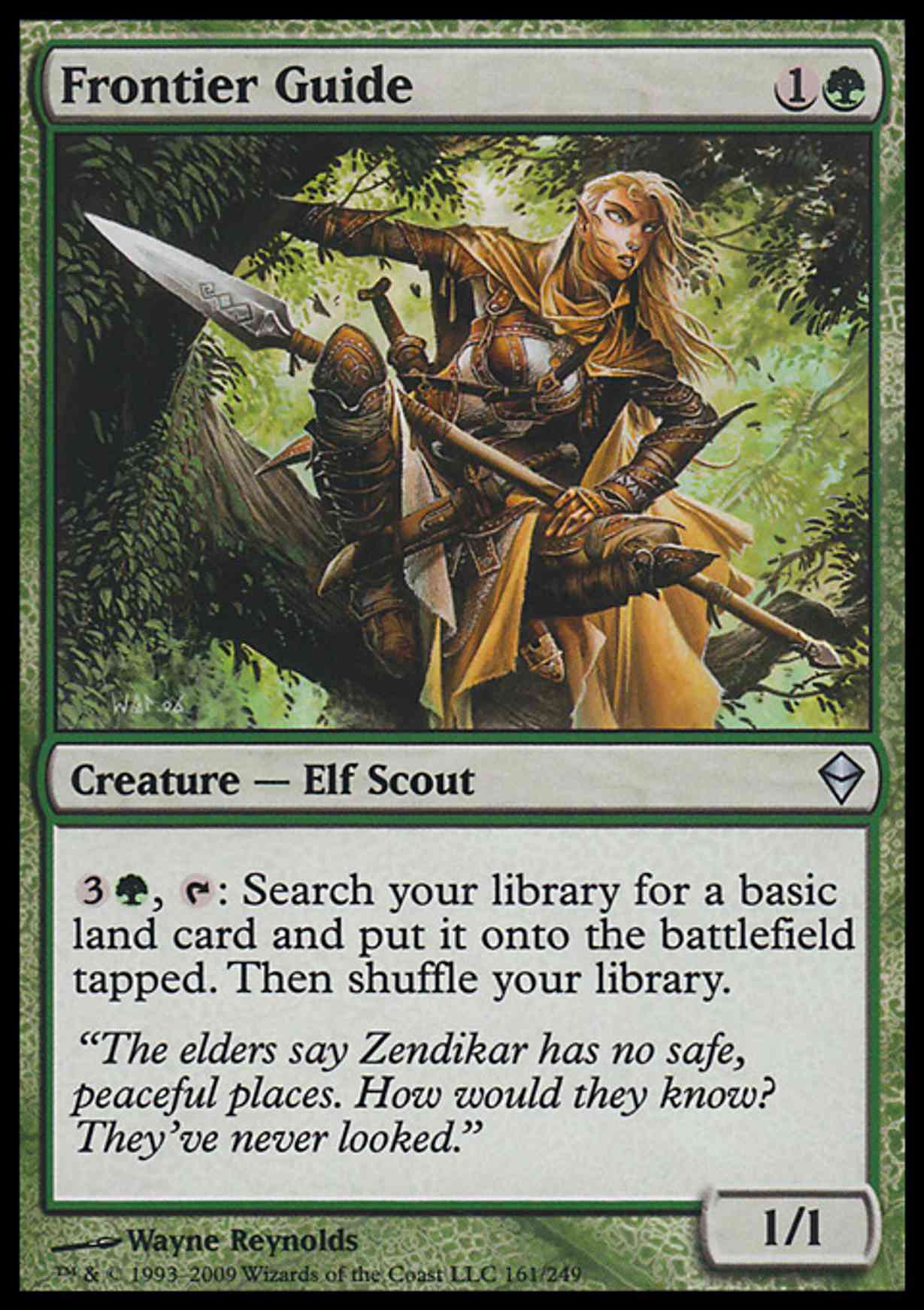 Frontier Guide magic card front