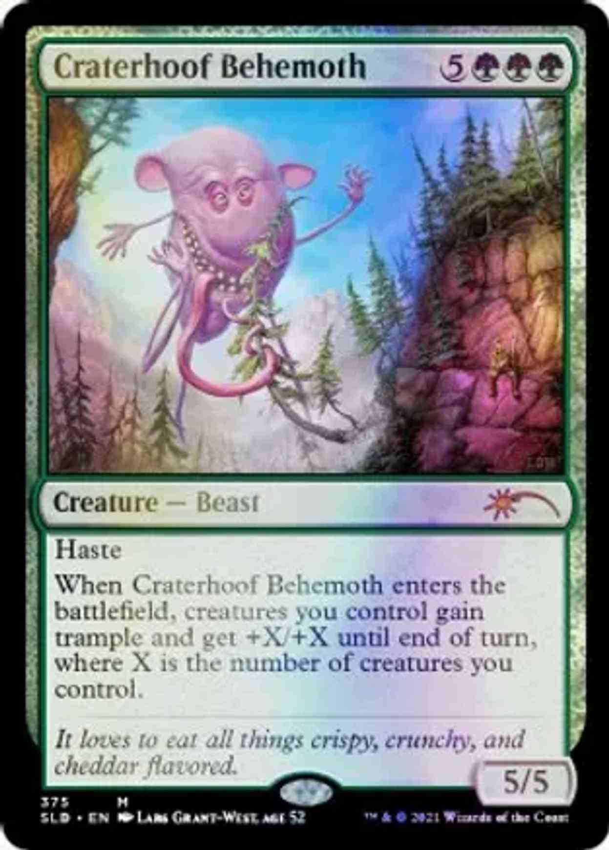 Craterhoof Behemoth (375) magic card front