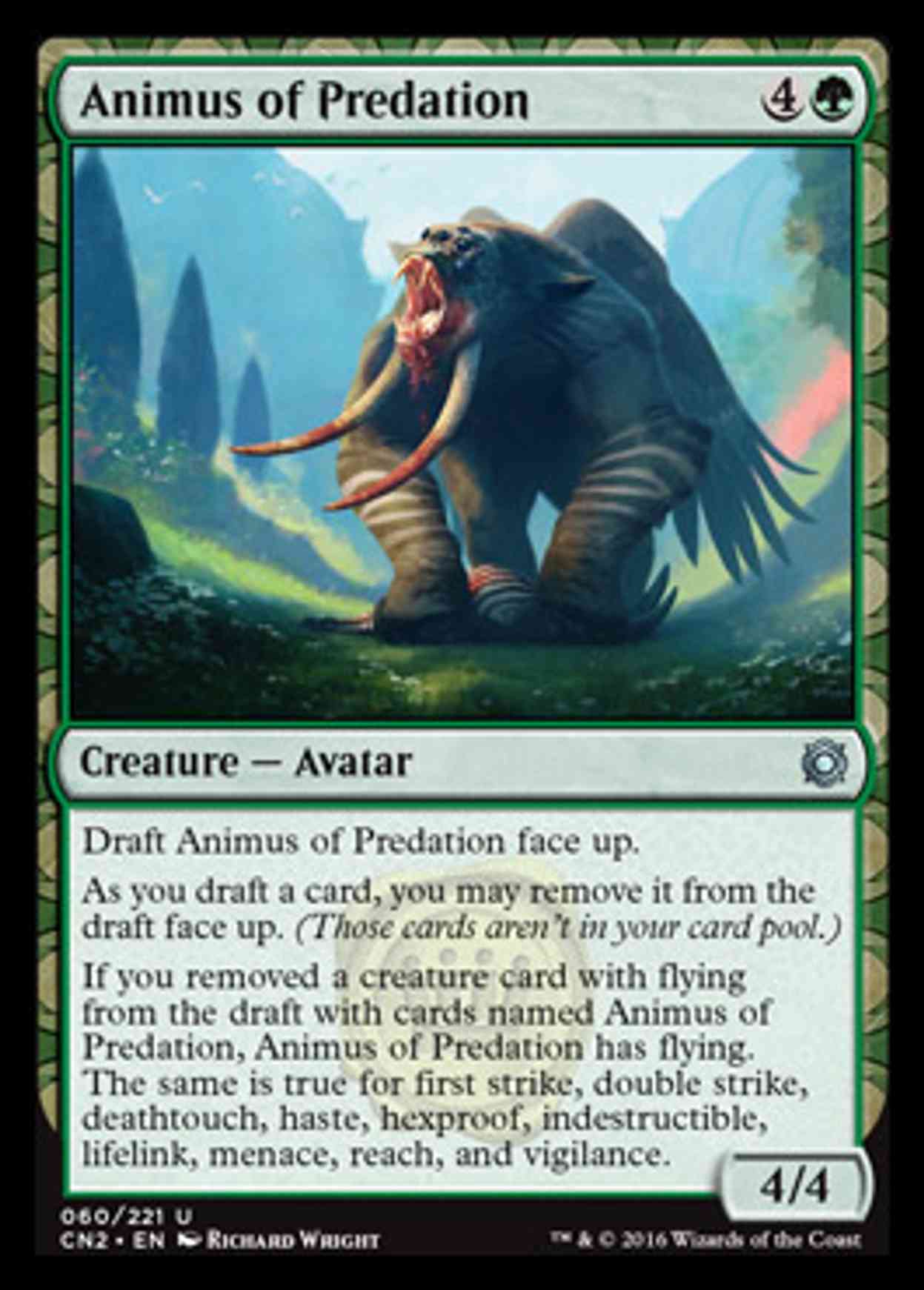 Animus of Predation magic card front
