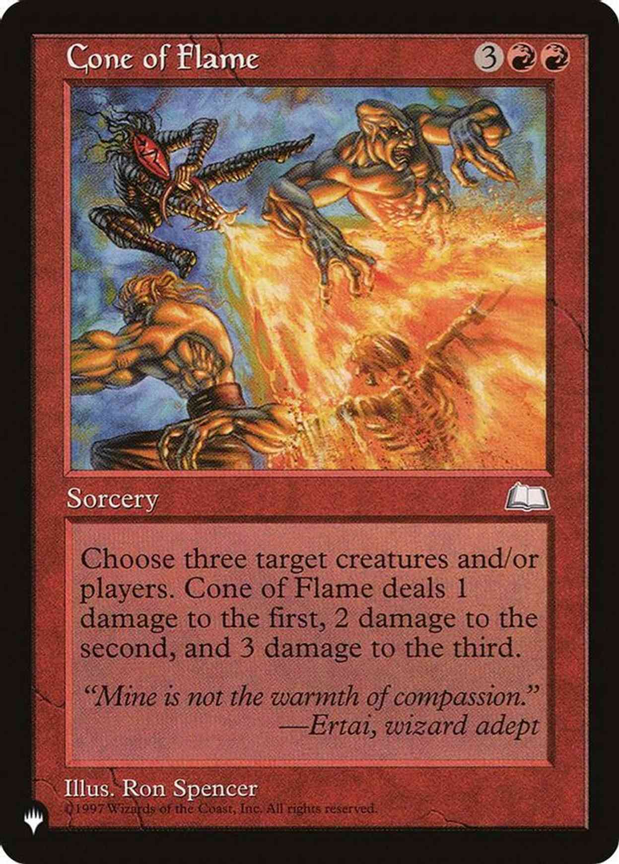 Cone of Flame magic card front