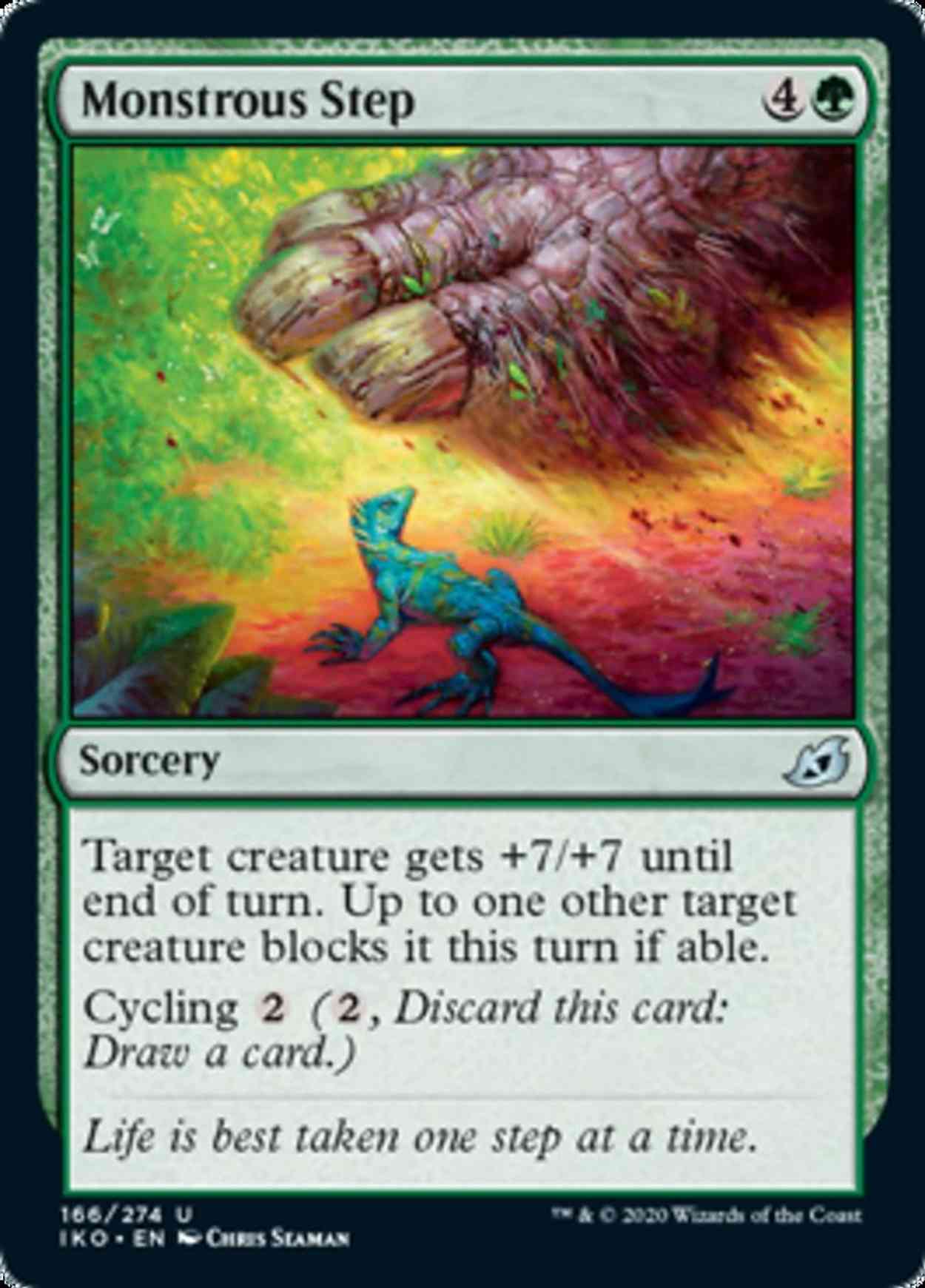 Monstrous Step magic card front