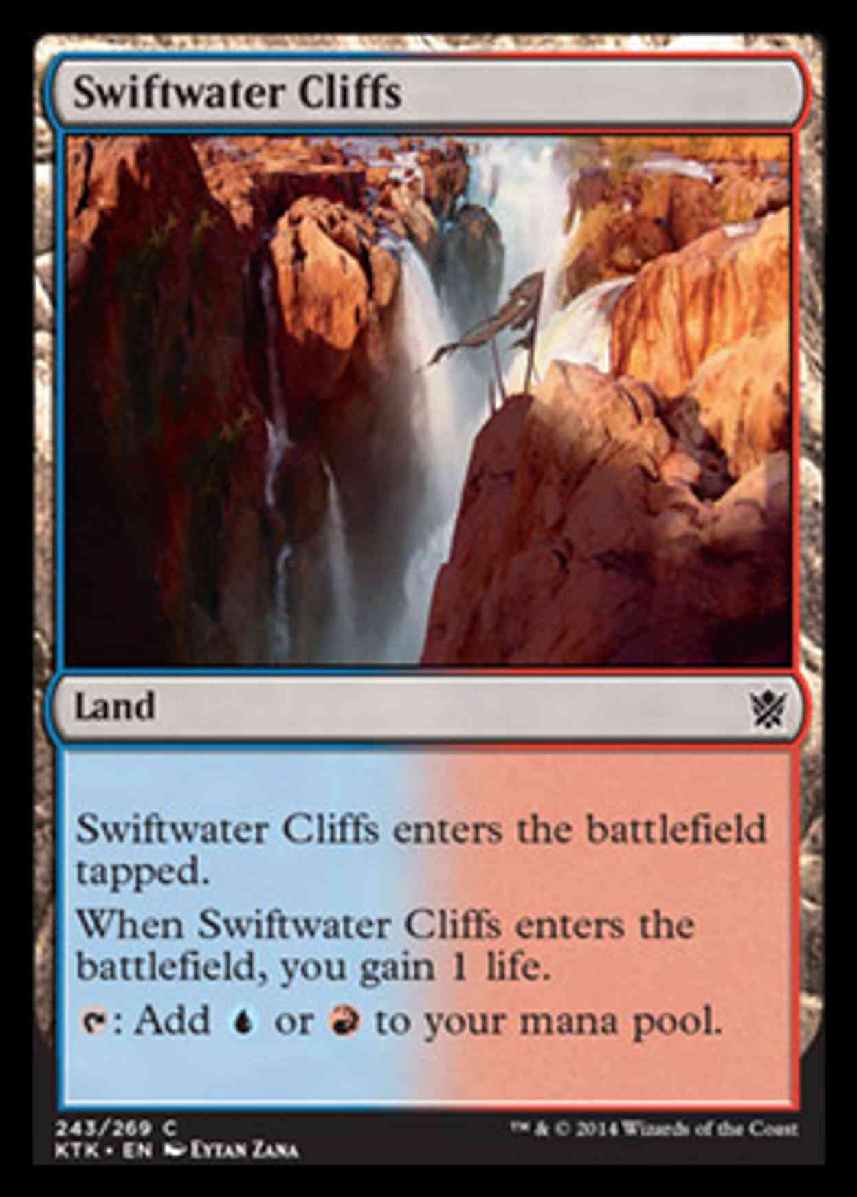 Swiftwater Cliffs magic card front