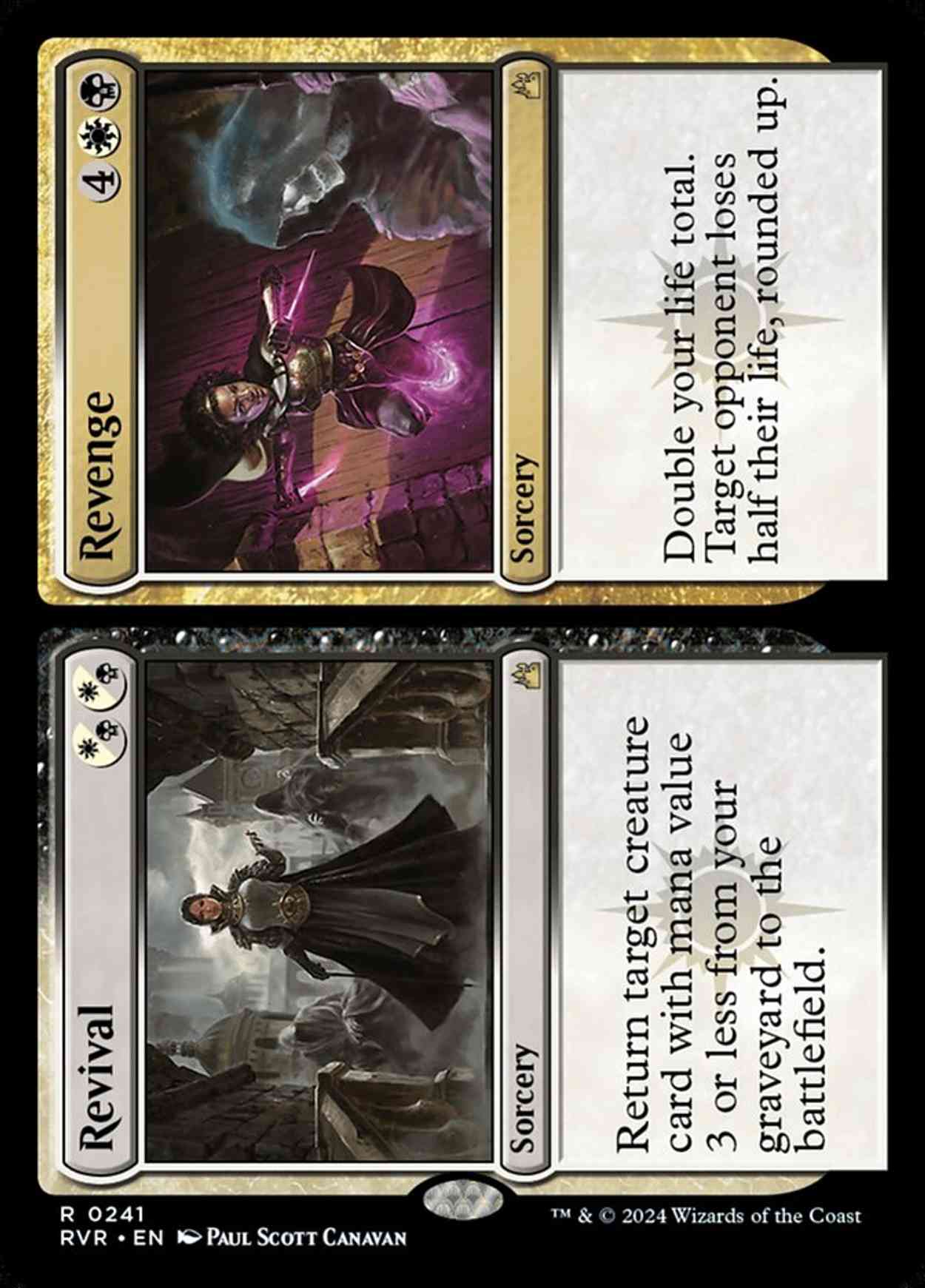 Revival // Revenge magic card front