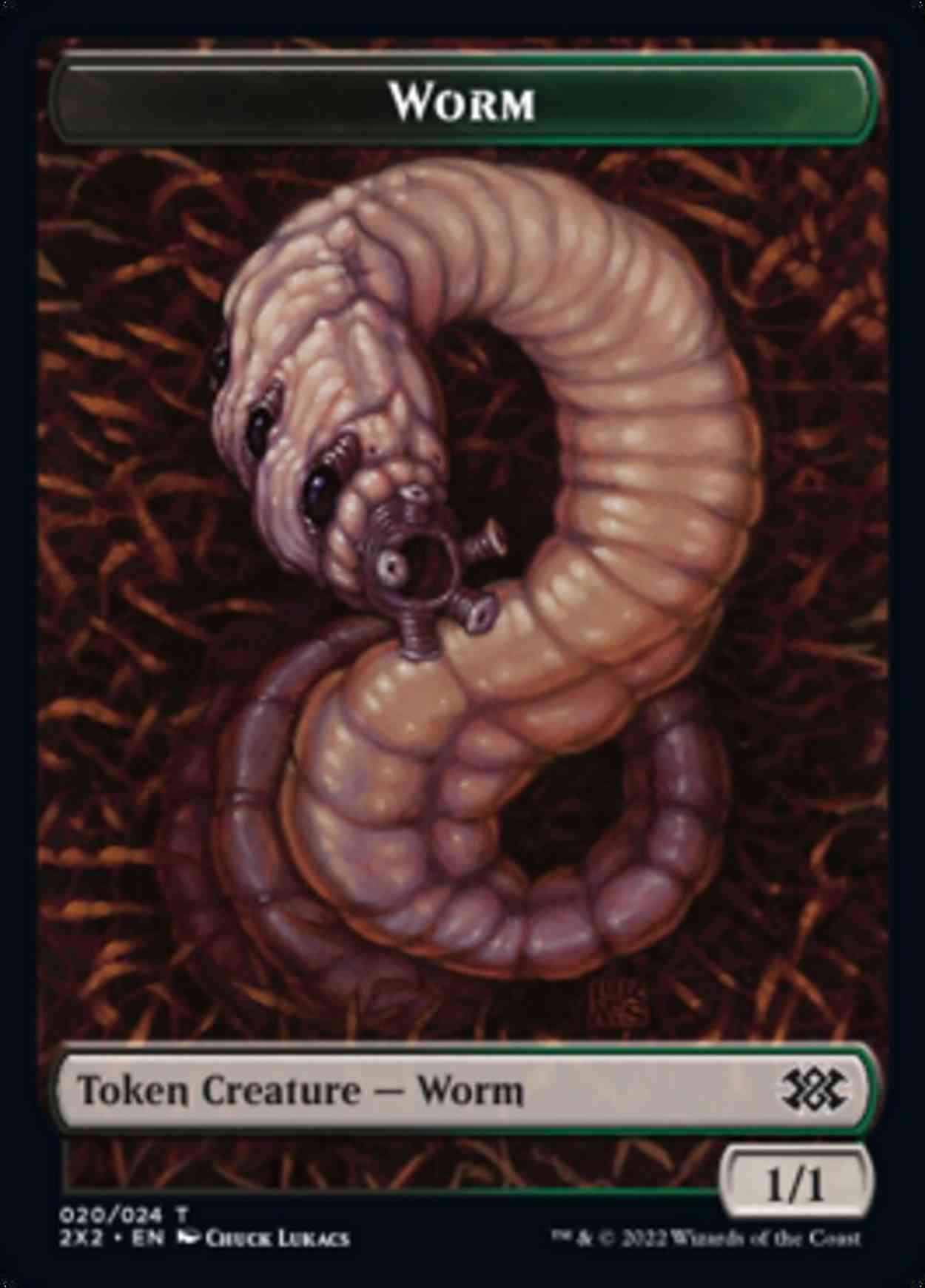 Worm // Soldier Double-sided Token magic card front