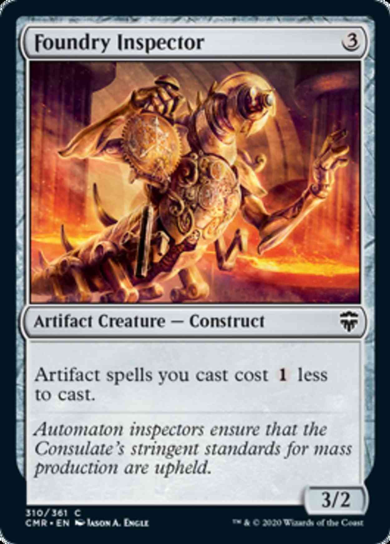 Foundry Inspector magic card front
