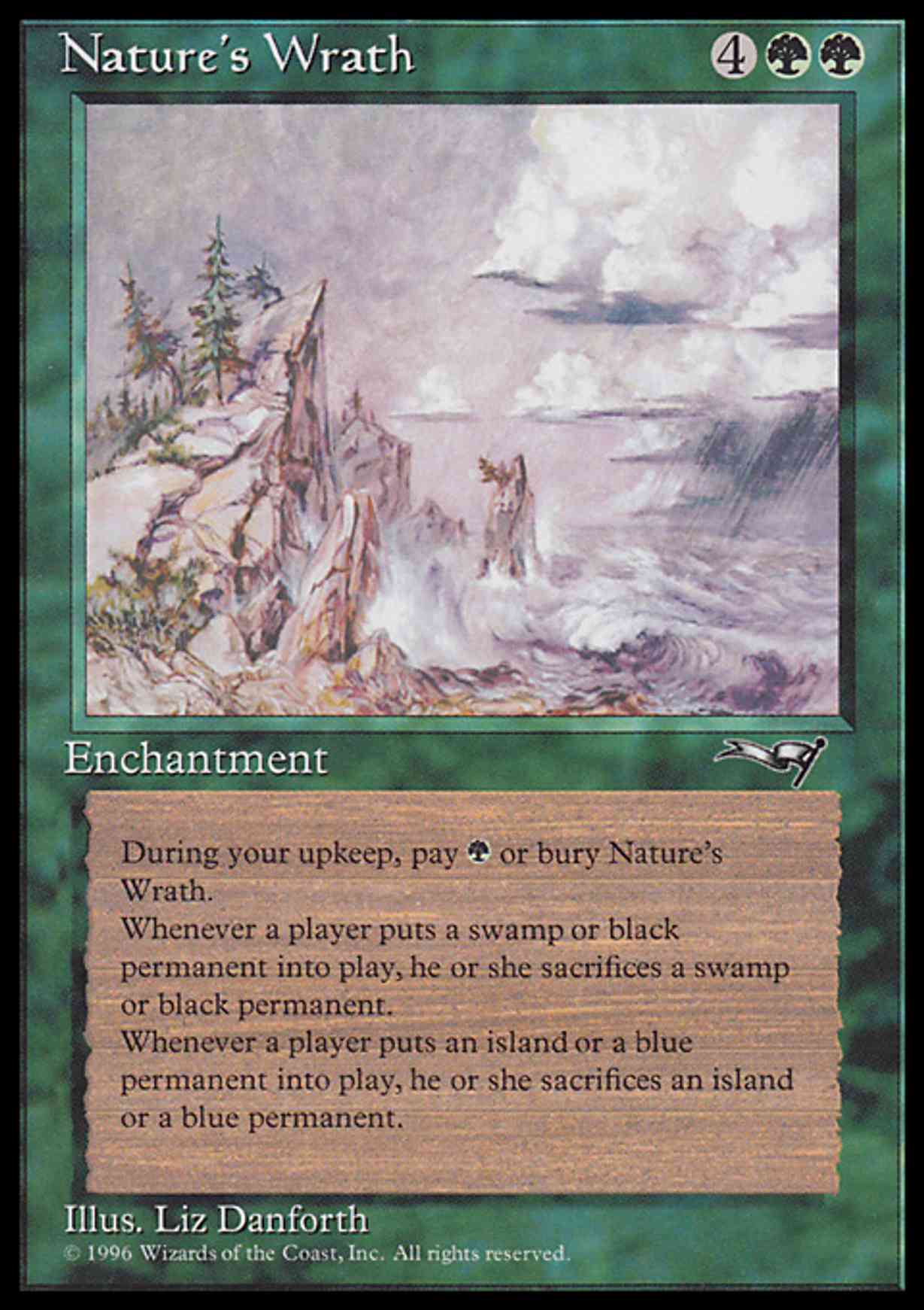Nature's Wrath magic card front