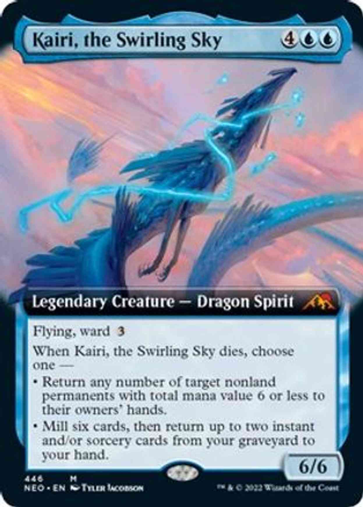 Kairi, the Swirling Sky (Extended Art) magic card front